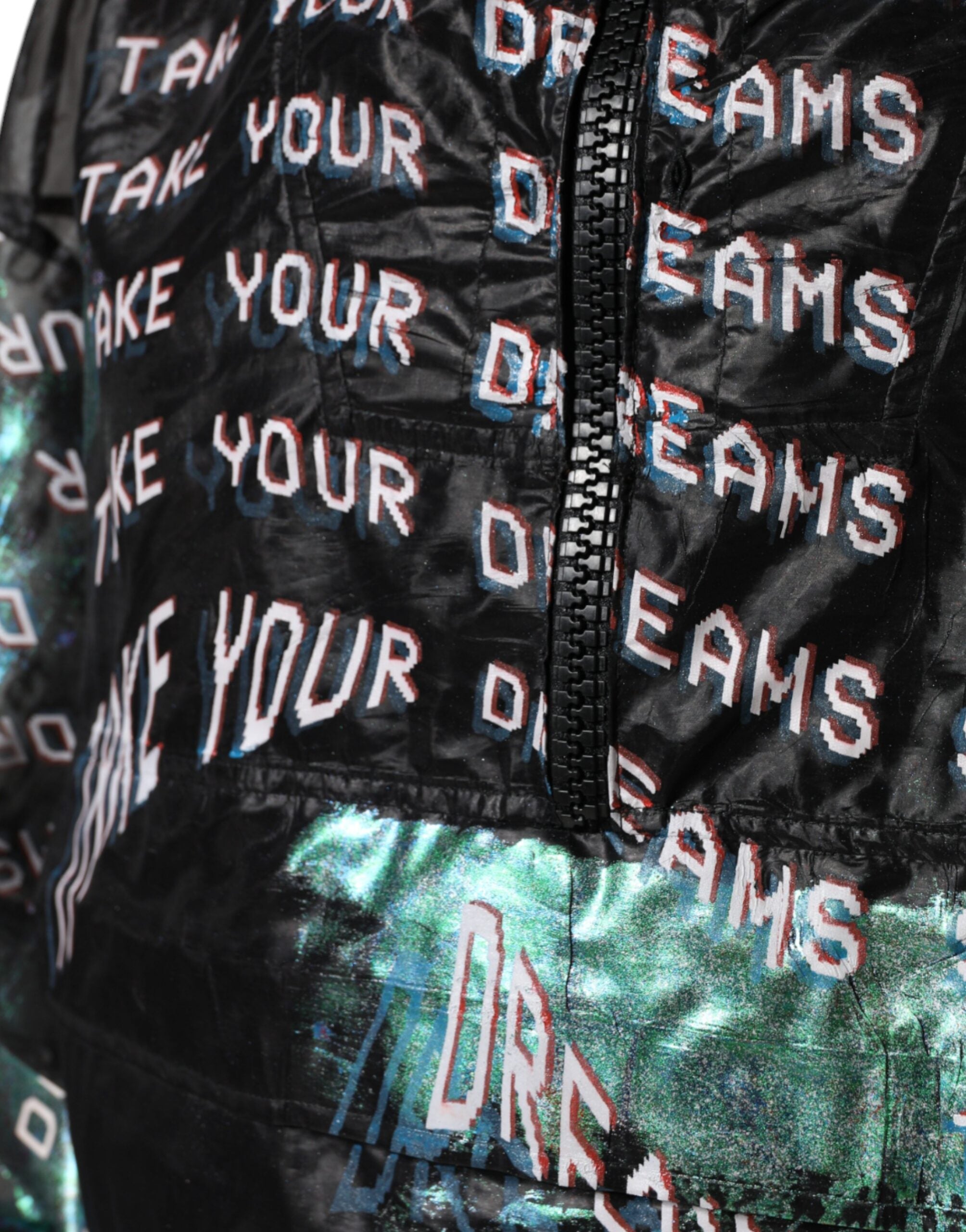 Многоцветен пуловер с качулка с принт Dolce &amp; Gabbana