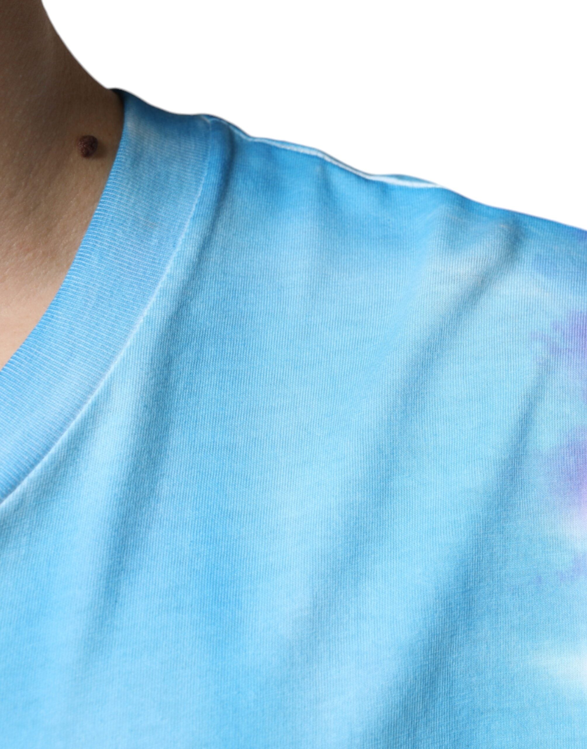 Многоцветна памучна тениска без ръкави Dolce &amp; Gabbana Tie Dye