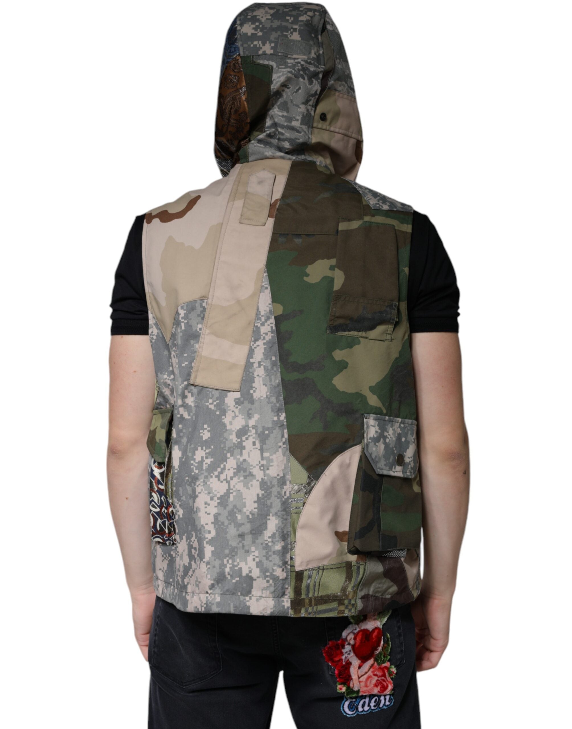 Dolce &amp; Gabbana Многоцветно пачуърк яке с качулка