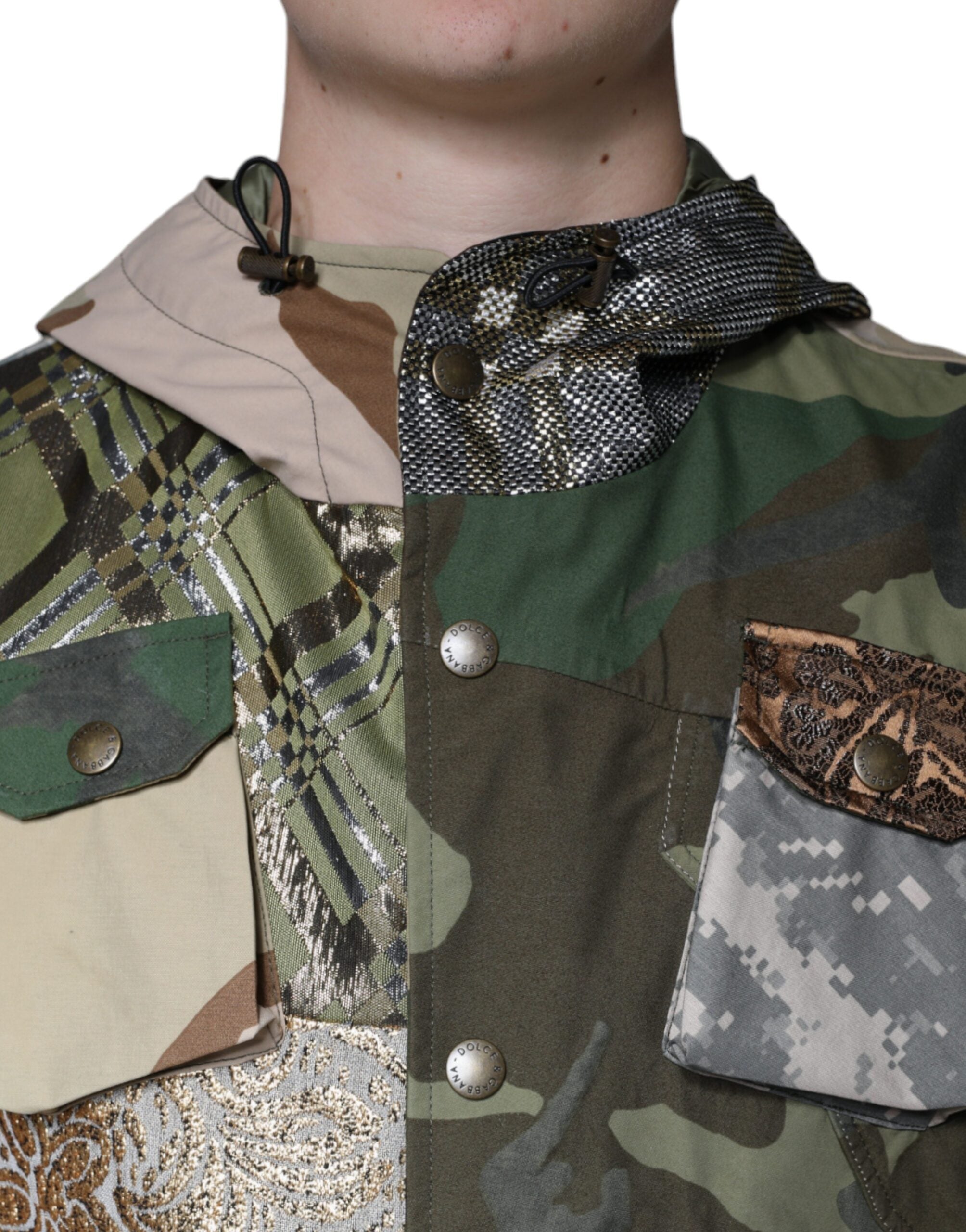 Dolce &amp; Gabbana Многоцветно пачуърк яке с качулка