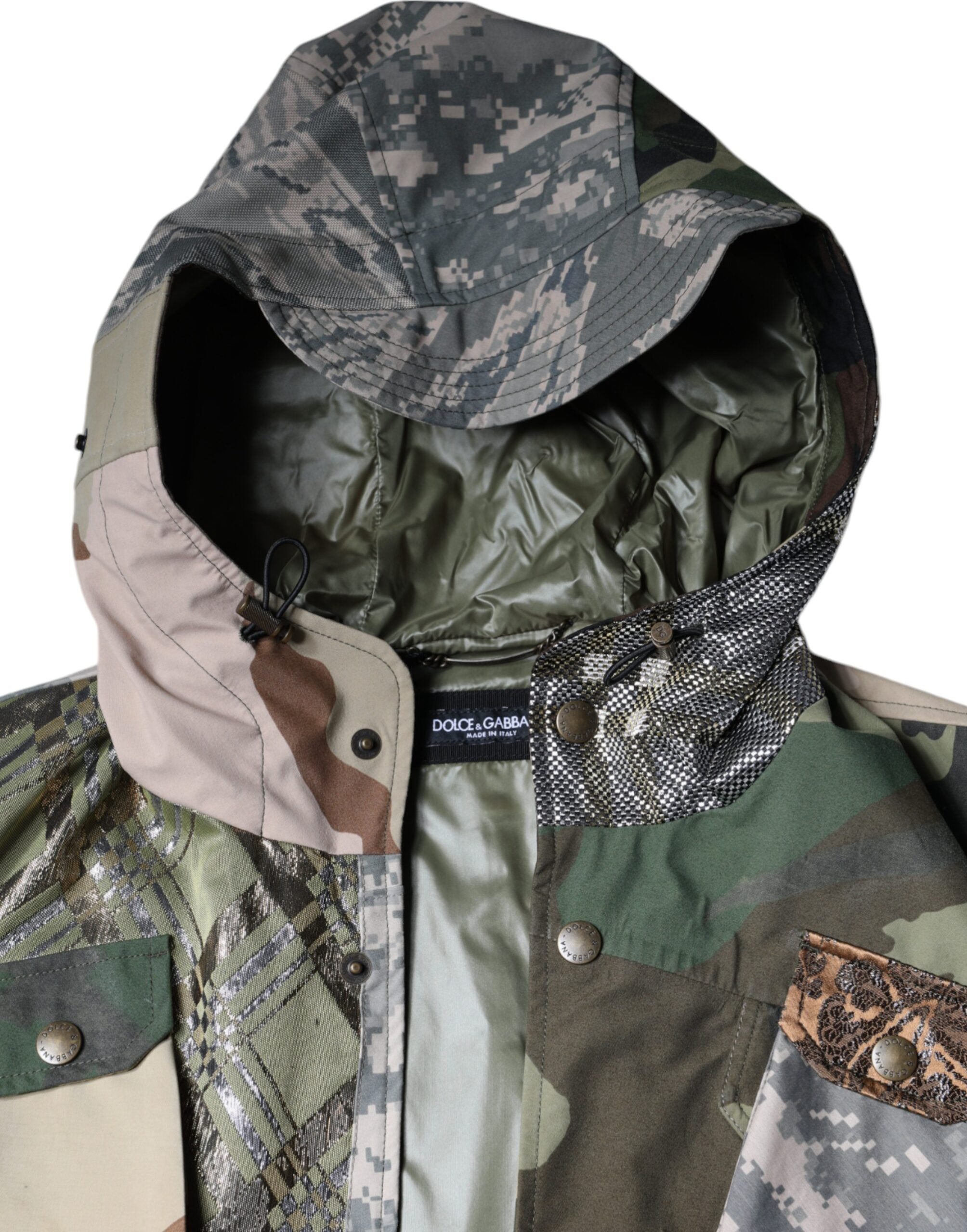 Dolce &amp; Gabbana Многоцветно пачуърк яке с качулка