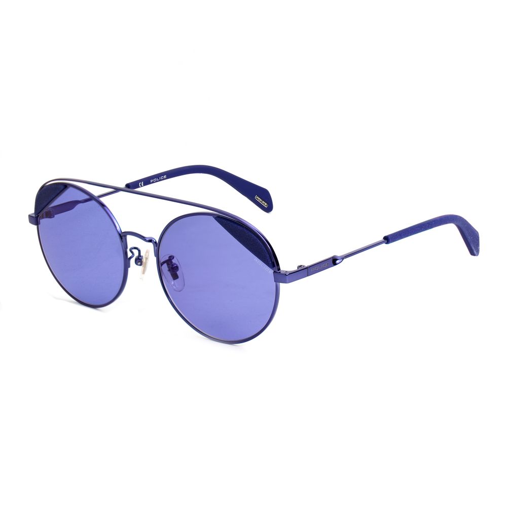 Police Blue Metal Sunglasses