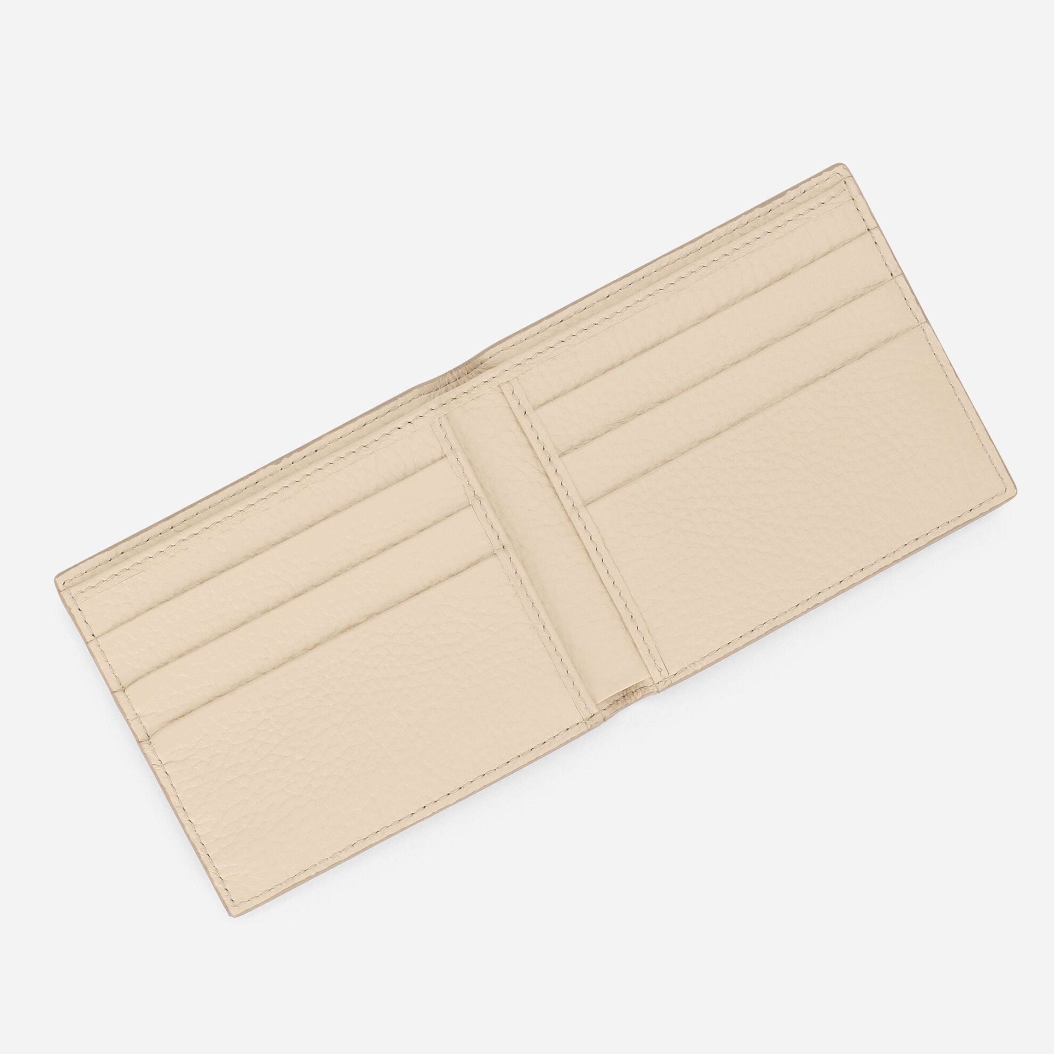 Мъжки луксозен бежов портфейл от еленова кожа Dolce & Gabbana  Men’s Beige Deer Leather Luxury Wallet