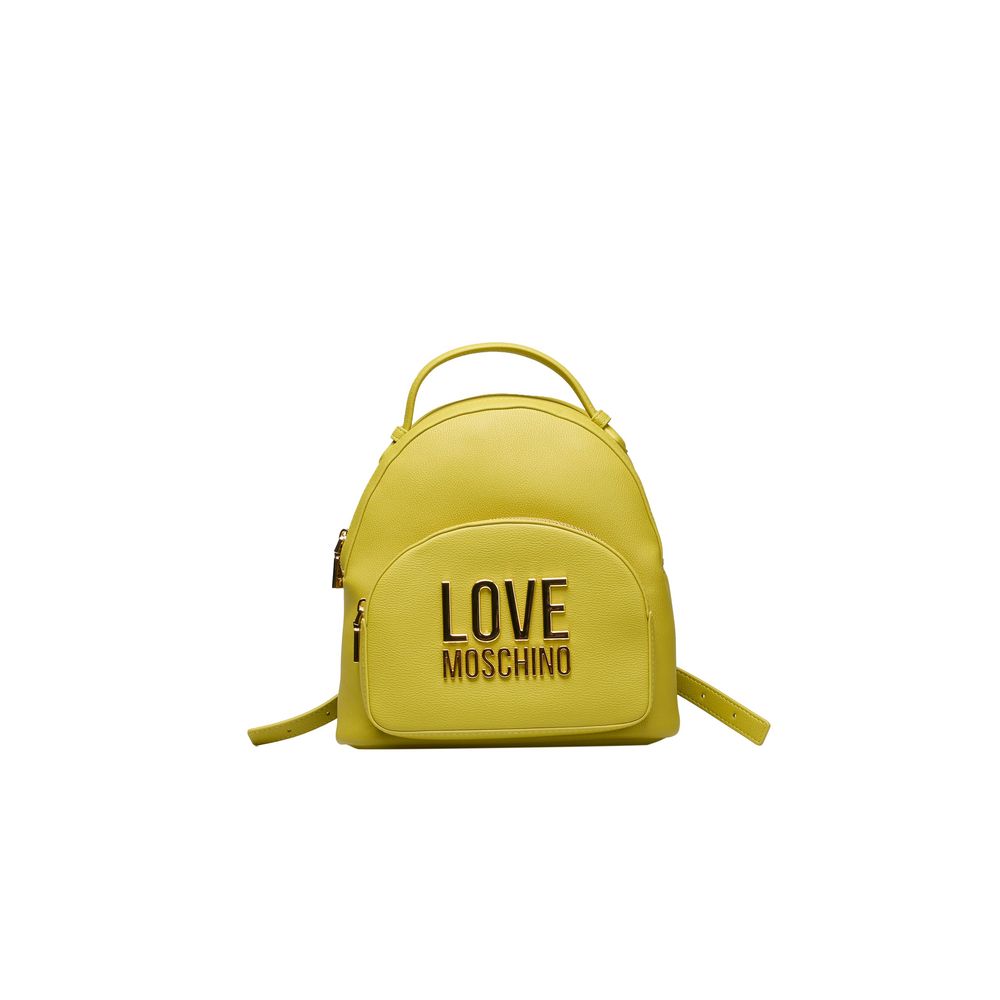 Love Moschino Yellow Polyethylene Backpack