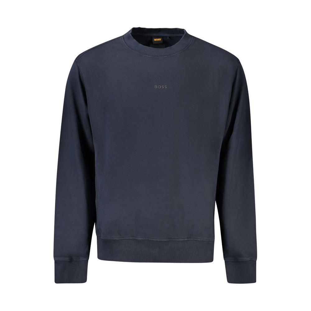 Hugo Boss Blue Cotton Sweater