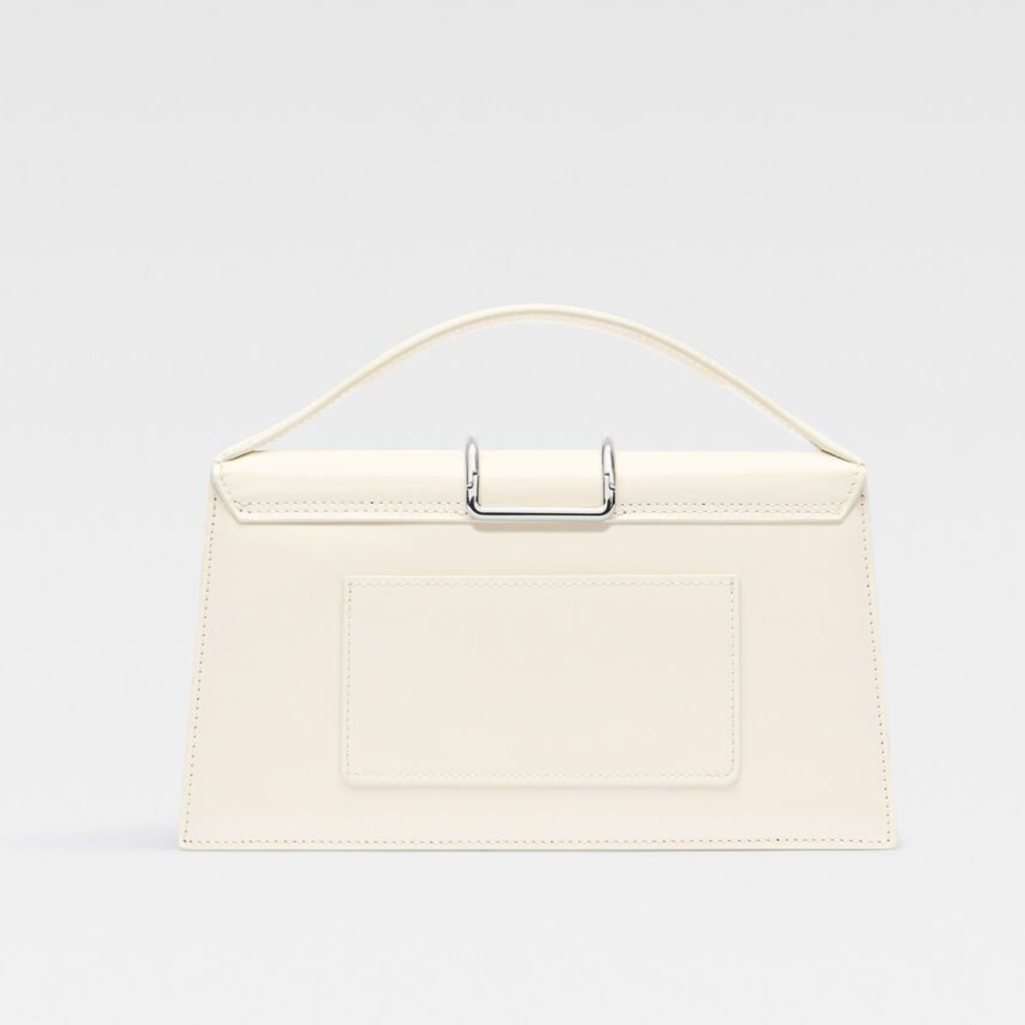 Дамска чанта Women’s shoulder bag Jacquemus Le Grand Bambino LA CROISIÈRE 243BA4063128115 Light Ivory back view