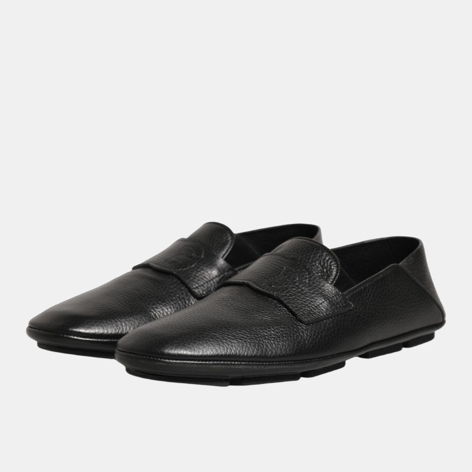 Мъжки шофьорски мокасини Dolce & Gabbana Men Deerskin Driver Loafers A50583A80348099 Front View 
