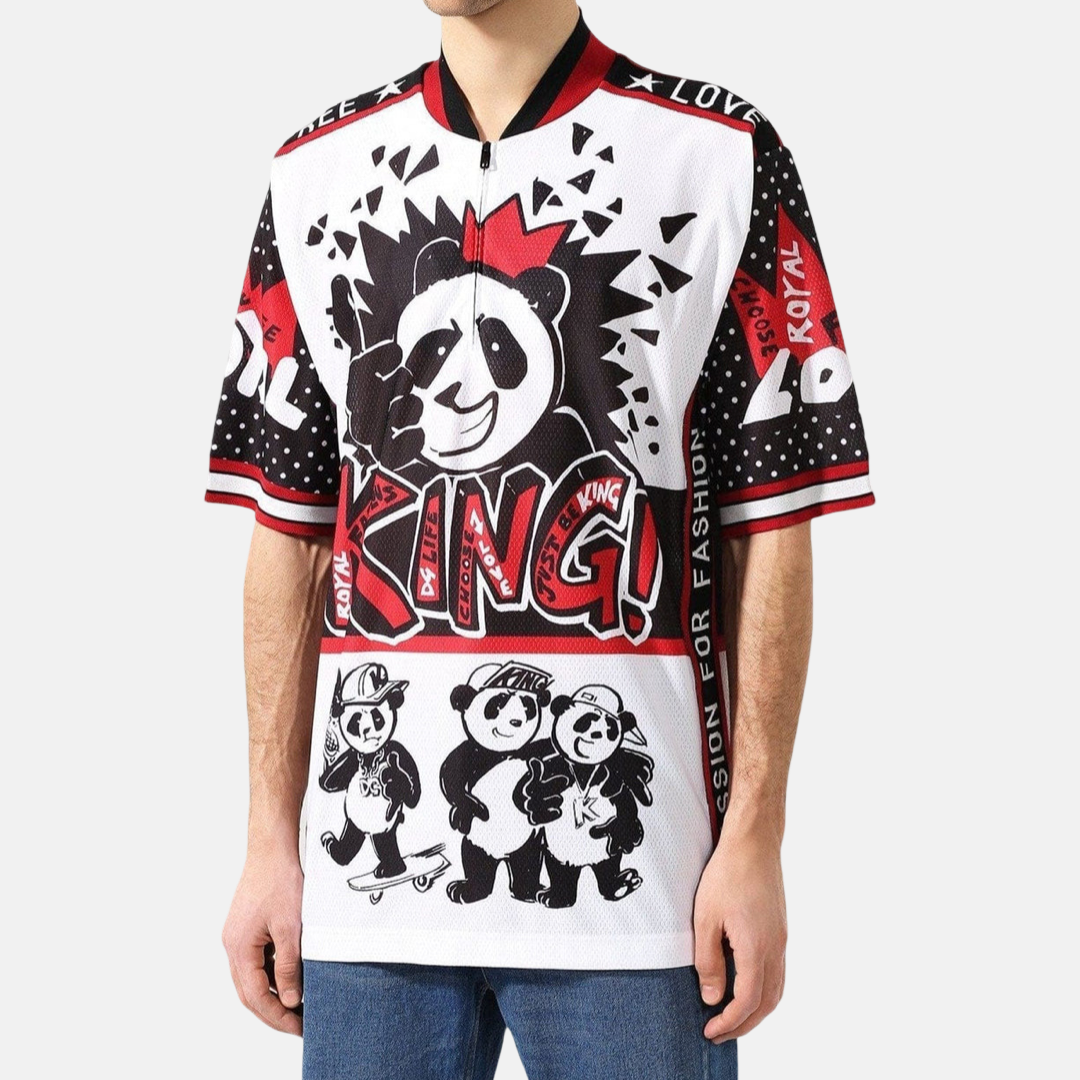 Мъжка поло тениска Dolce & Gabbana King Panda Polo Shirt