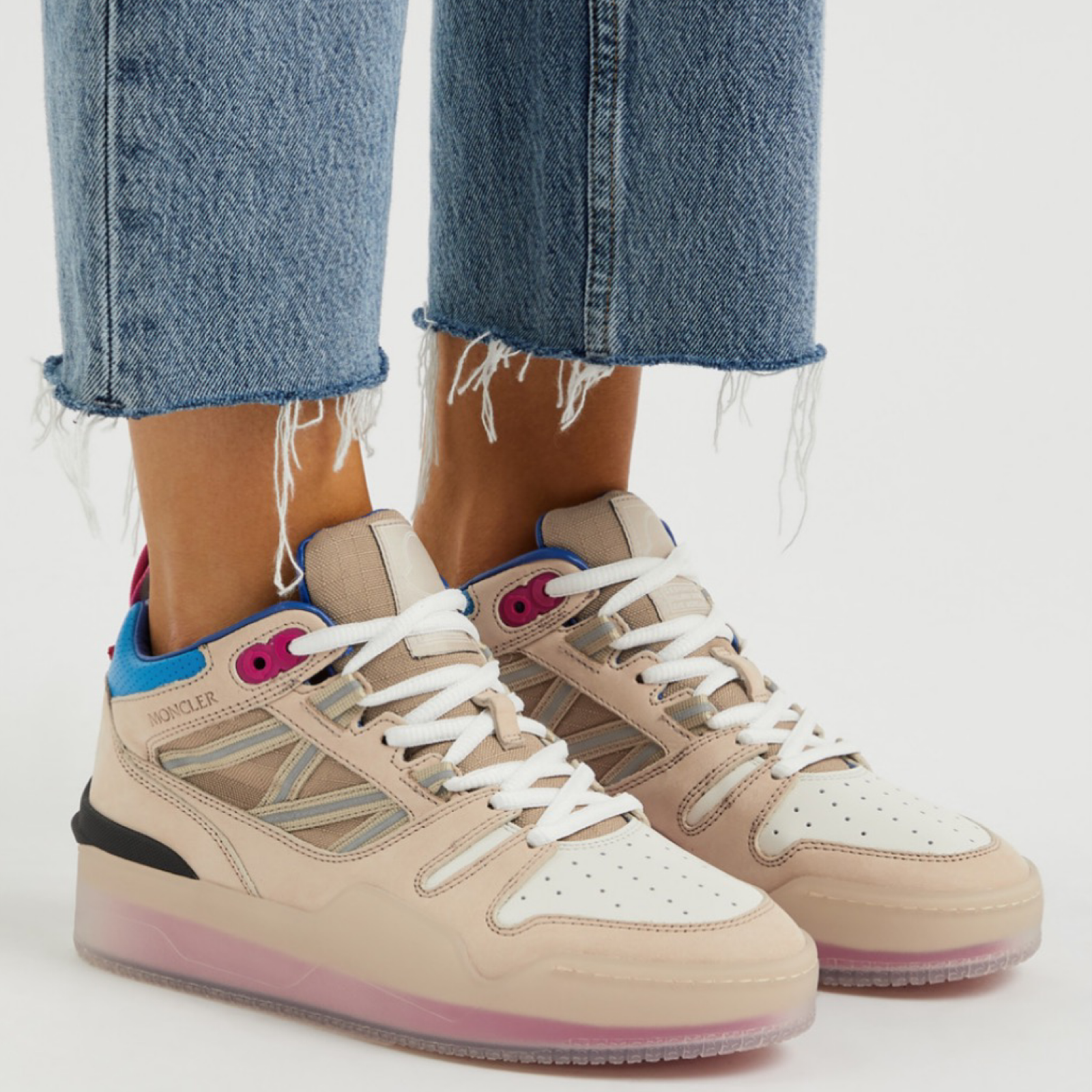 Moncler Pivot High Women Sneakers Model View