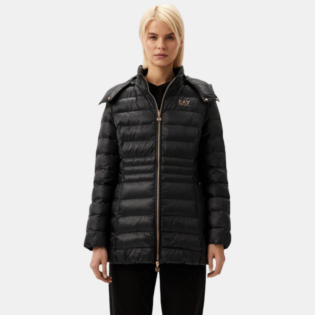 Дамско дълго яке в черно EA7 Emporio Armani Women’s Jacket 6DTK01 TN88Z 0210 Black