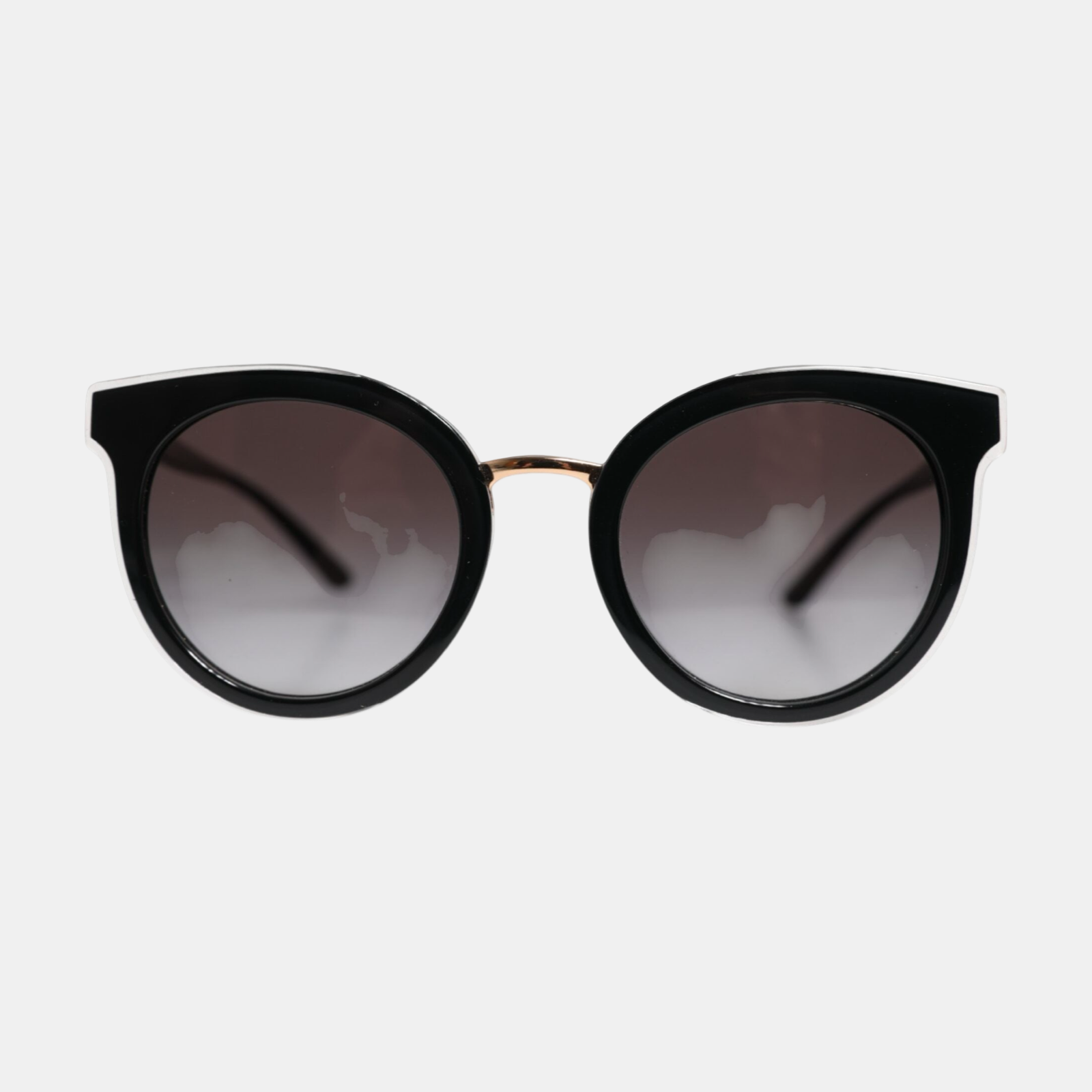 Dolce & Gabbana Black Transparent Trim Round DG4371-F Eyewear Sunglasses