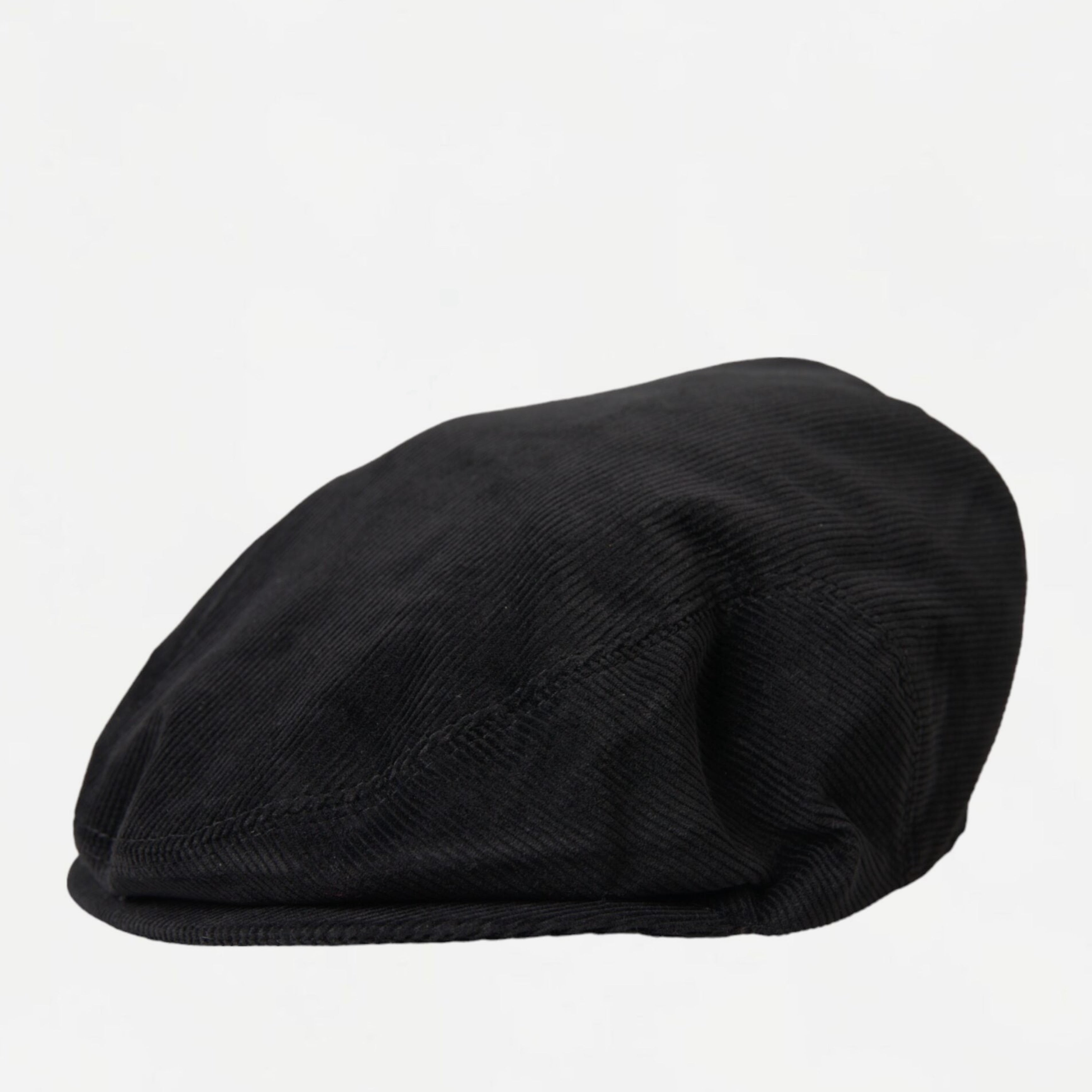 Мъжки луксозен каскет Dolce & Gabbana Men’s Black Corduroy Crown Newsboy Cap в черно