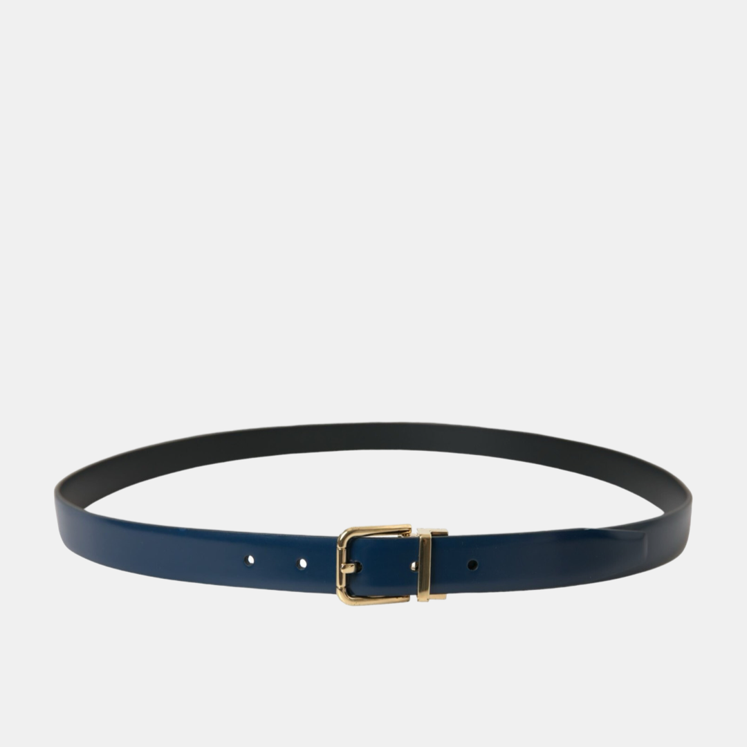 Dolce & Gabbana Calf Leather Men Belt