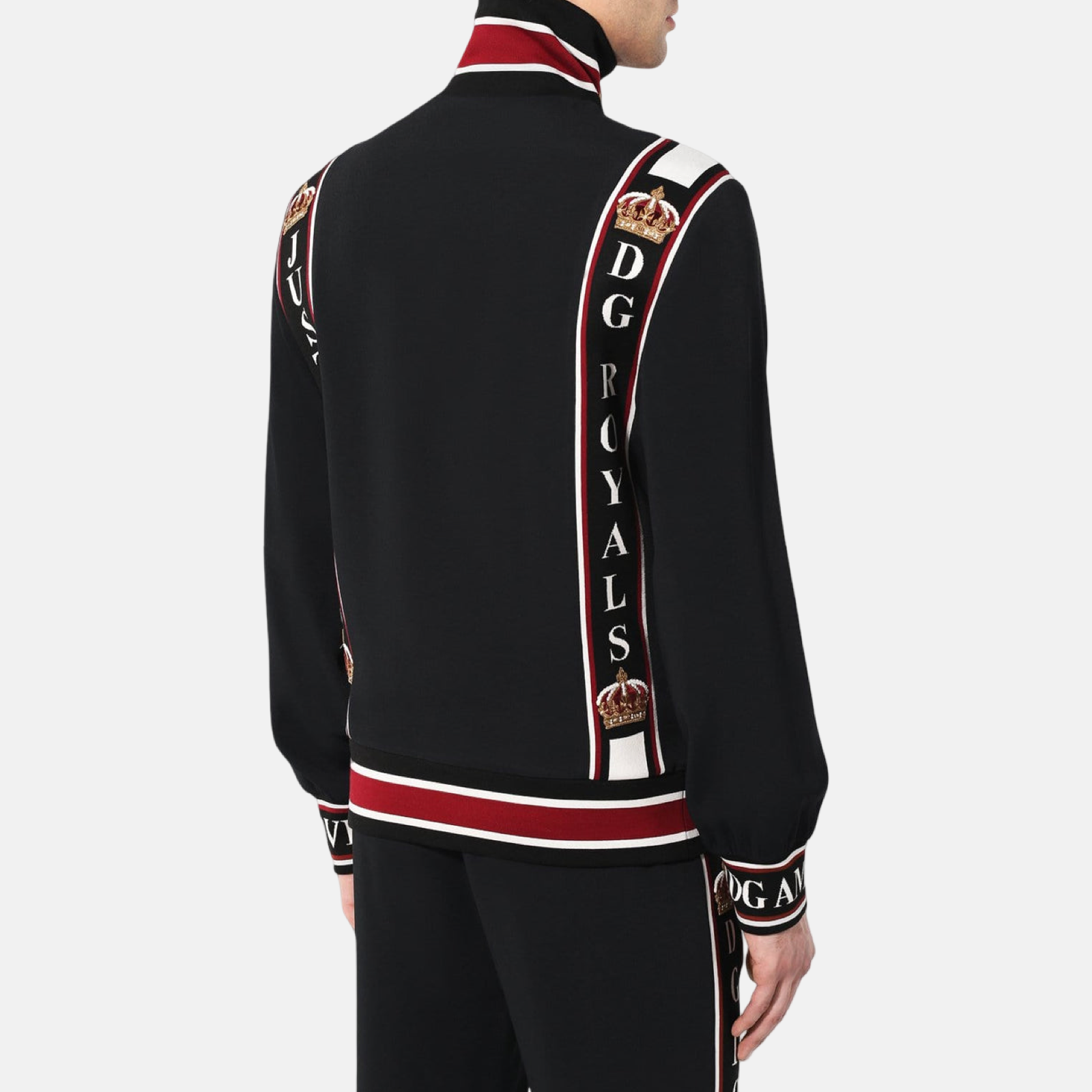 Dolce & Gabbana DG King Full Zip Men Sweatshirt Back View