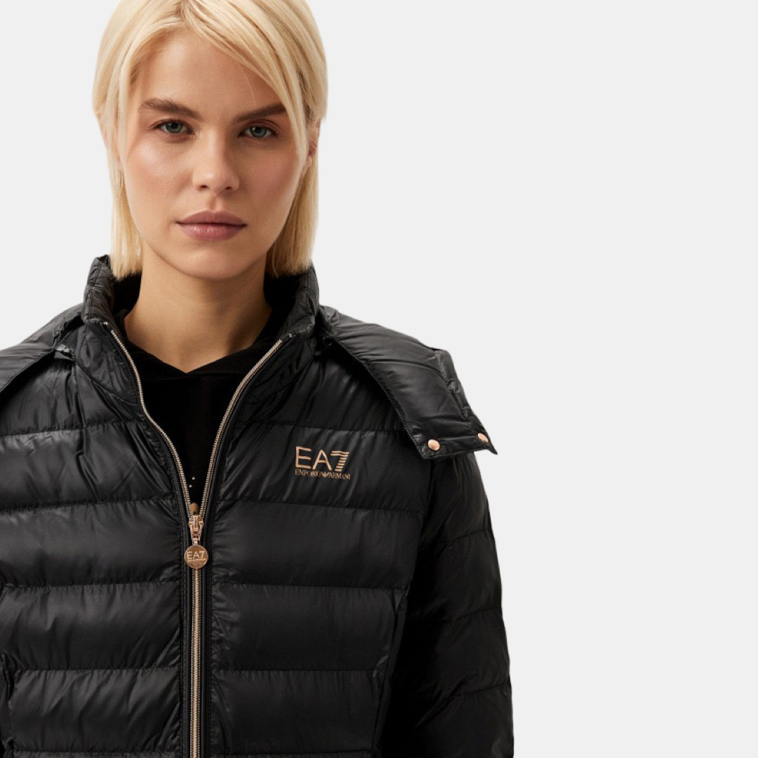 Дамско дълго яке в черно EA7 Emporio Armani Women’s Jacket 6DTK01 TN88Z 0210 Black