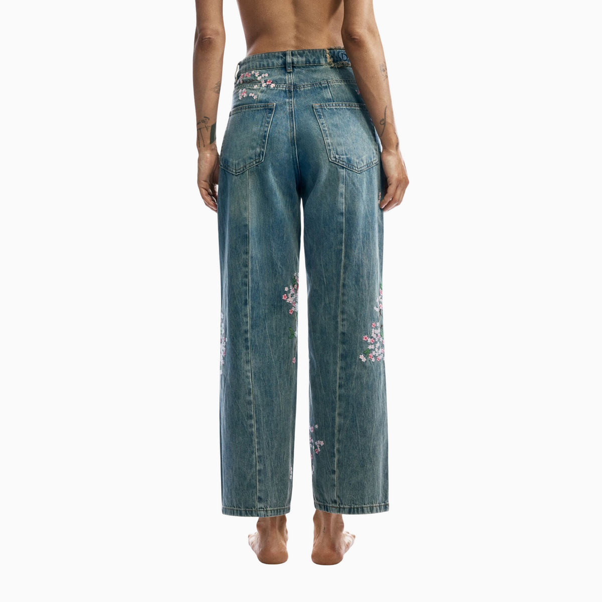 Дамски дънки Desigual Women Jeans 26SWDDXC 5053 Back View