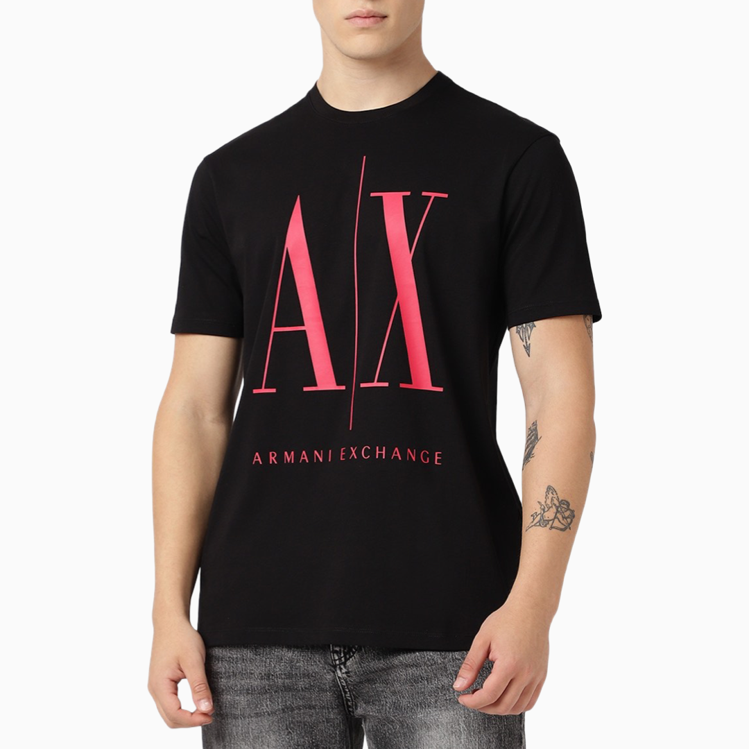 Мъжка черна тениска Armani Exchange 8NZTPA ZJH4Z