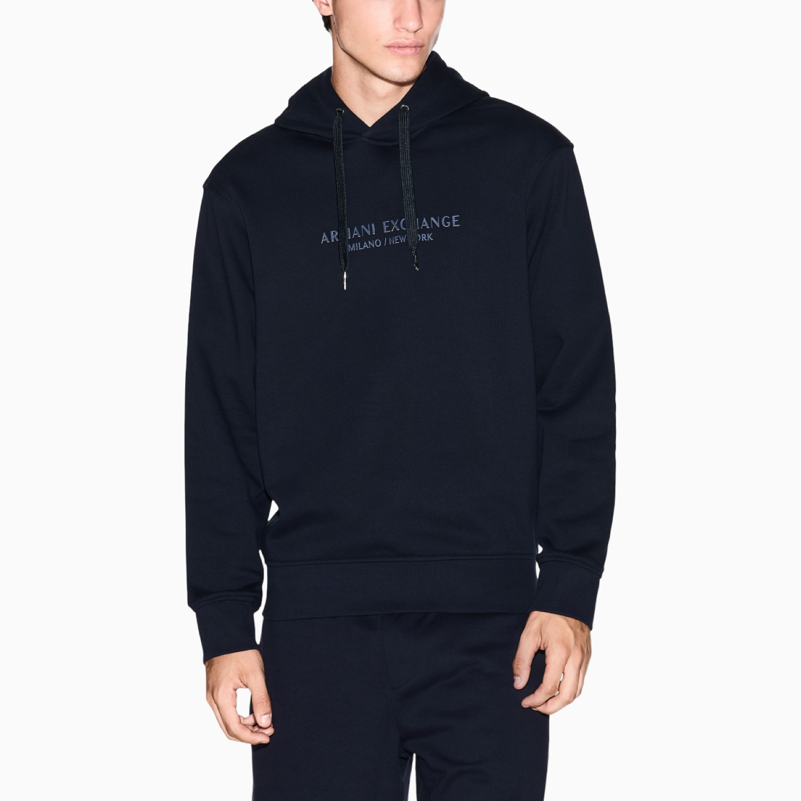 Мъжко тъмно синьо худи Armani Exchange Men Hoodie XM001294 AF20934 Front View