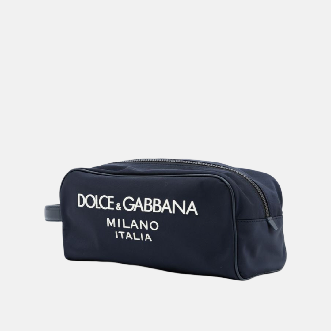 Мъжка синя козметична чанта Dolce & Gabbana 