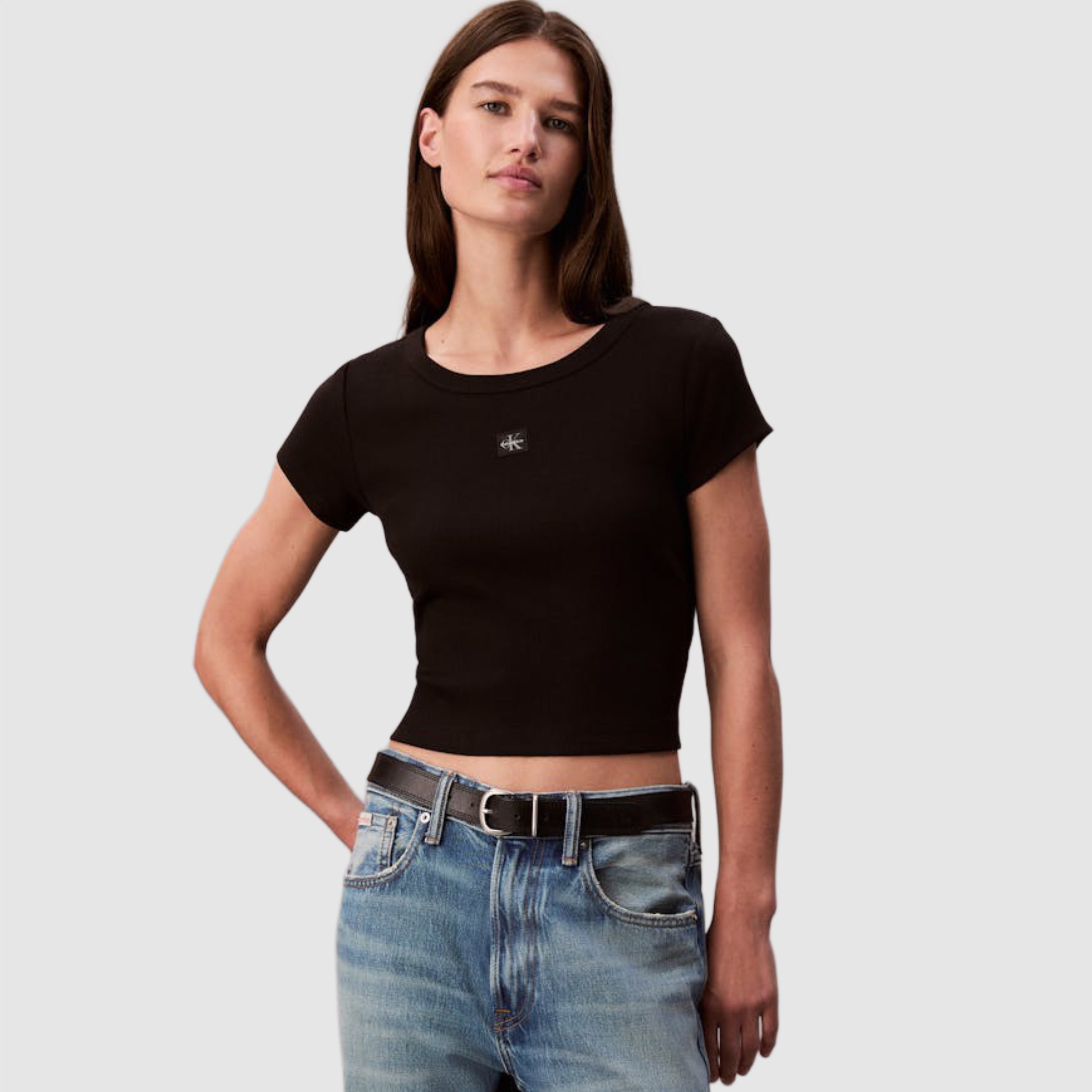 Дамска тениска Calvin Klein women’s T-shirt LV047C200G UB1 front view 