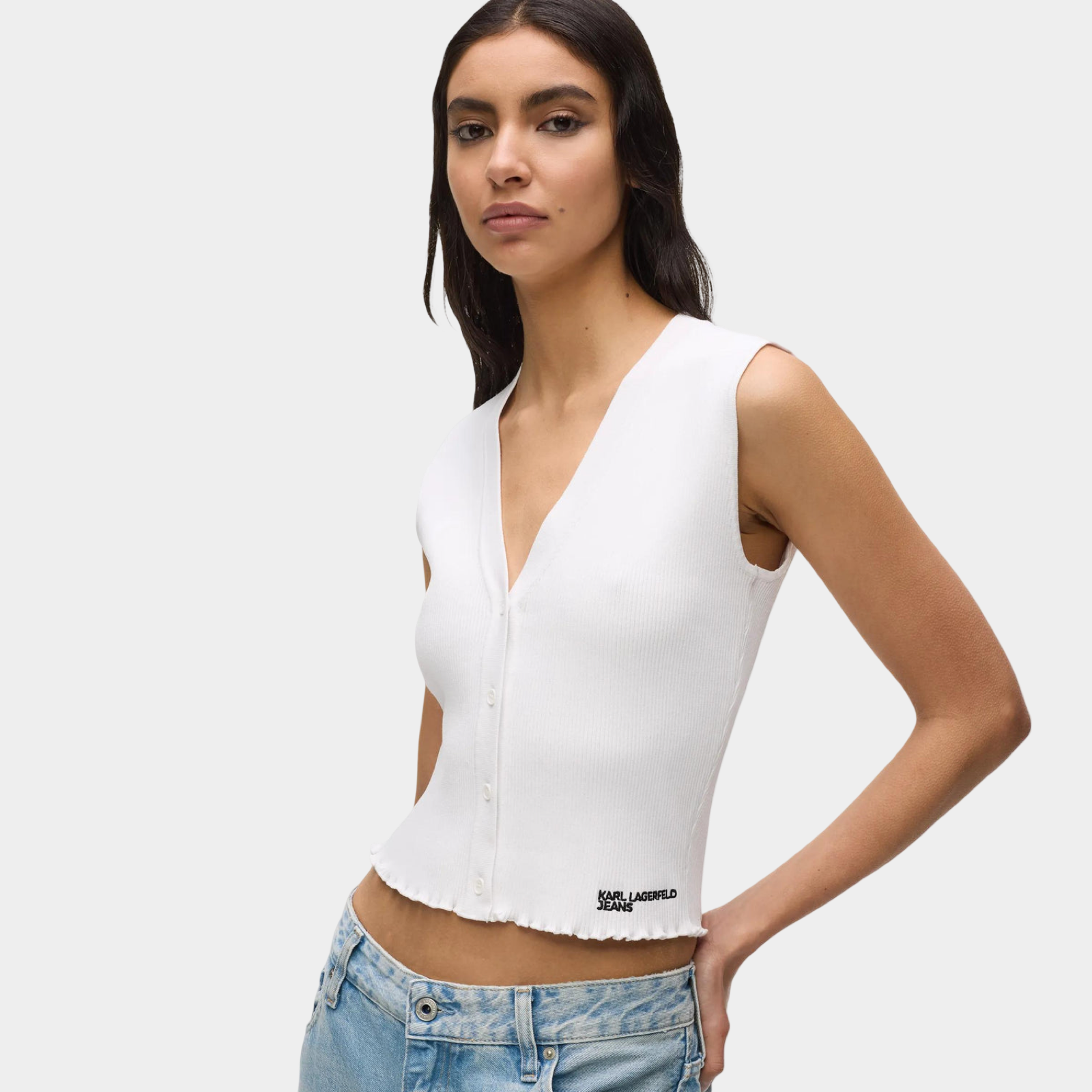 Дамски топ Karl Lagerfeld Jeans Women Top B2W18024 100 Close-Up