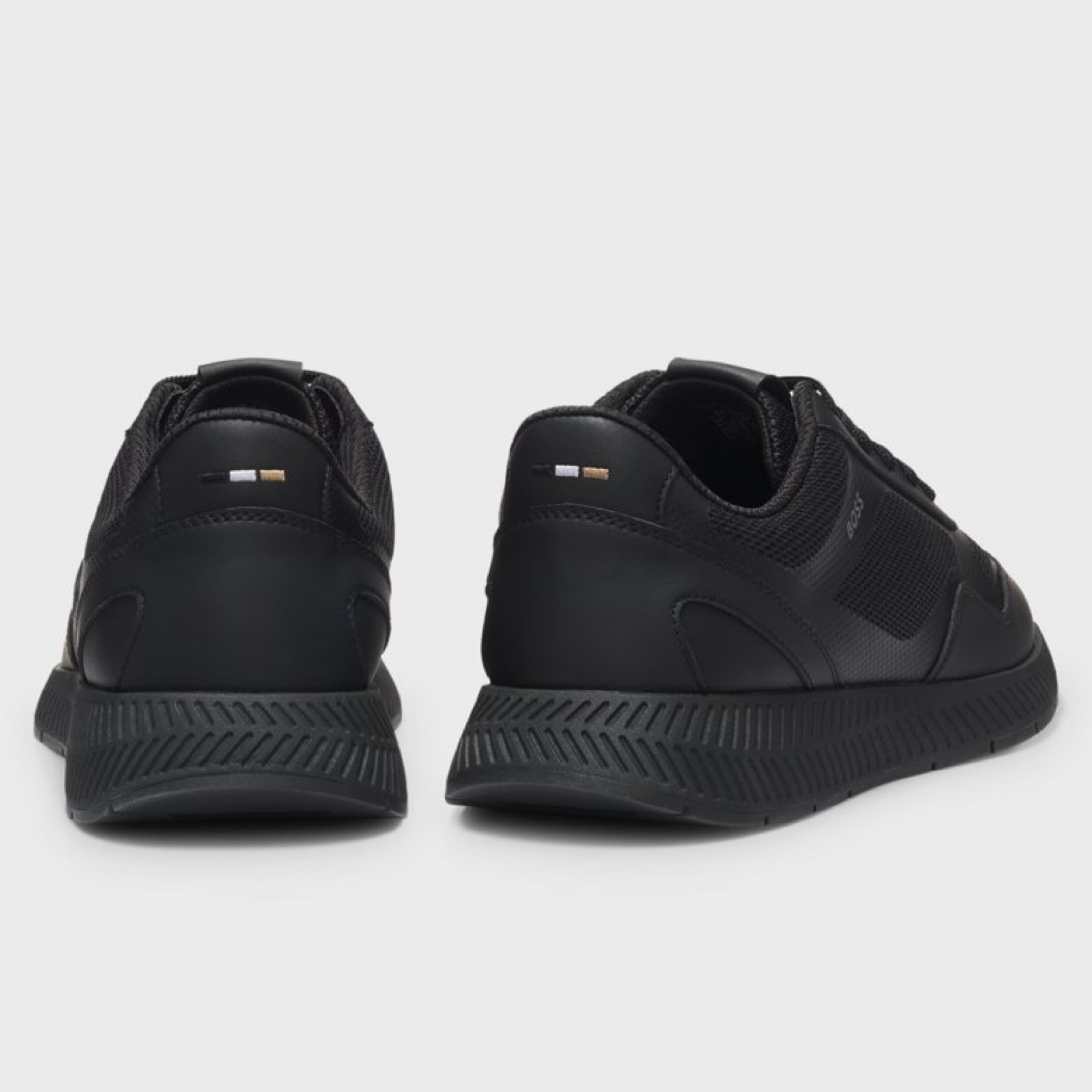 Мъжки черни маратонки Boss Titanium Runn 50568928 005 Men Sneakers Heel View
