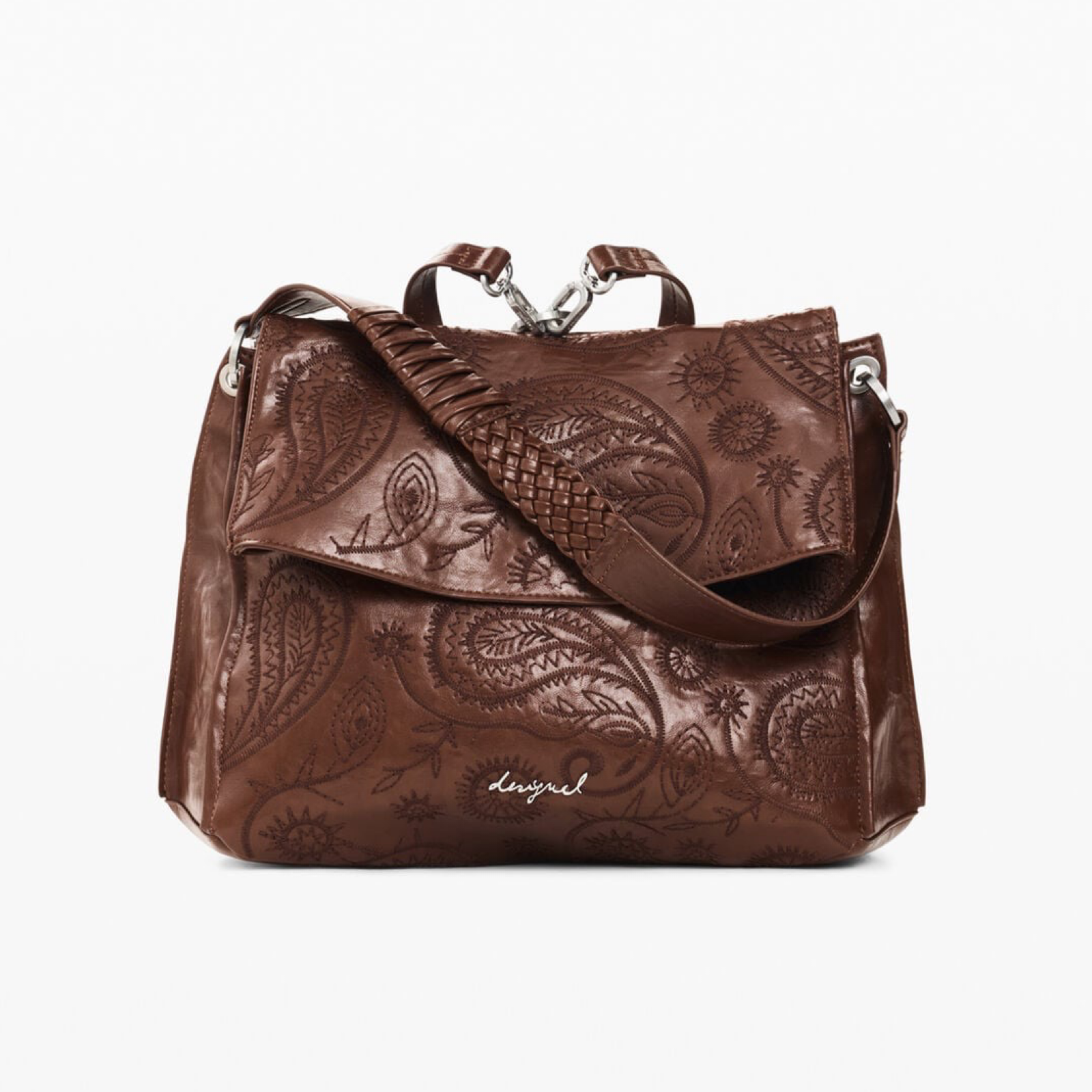 Дамска кафява раница Desigual Women Rucksack 26WAKP29 6011 Front View