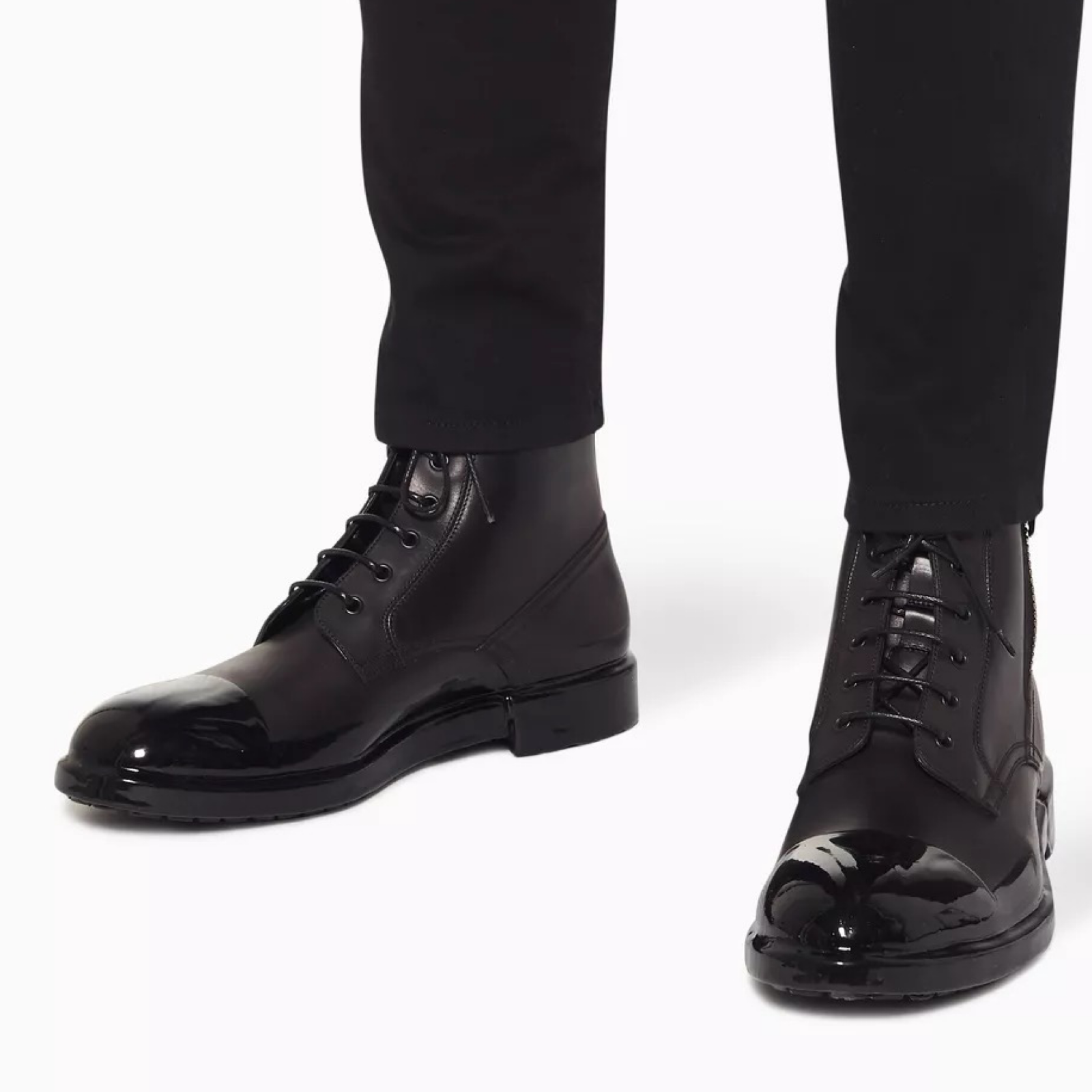 Dolce & Gabbana Firenze Military Men Boots Model View
