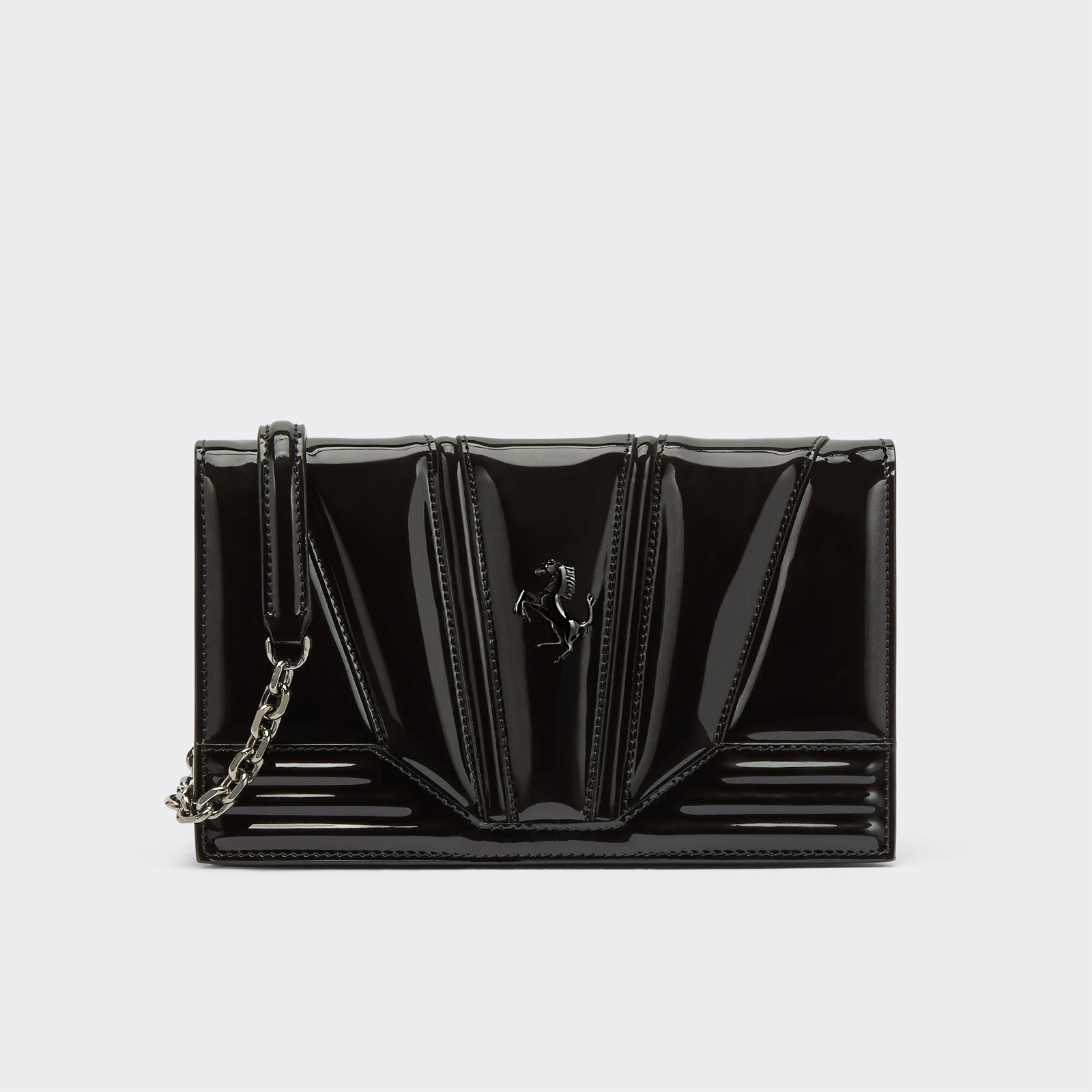 Ferrari GT Patent Leather Bag Front View