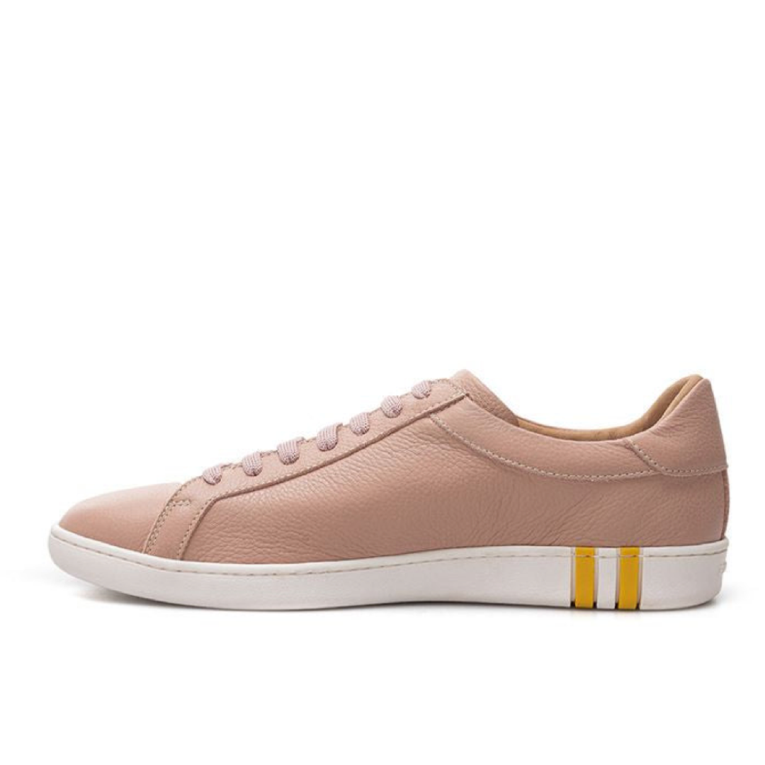 Дамски маратонки Bally Elegant Pink Cotton Leather Sneakers