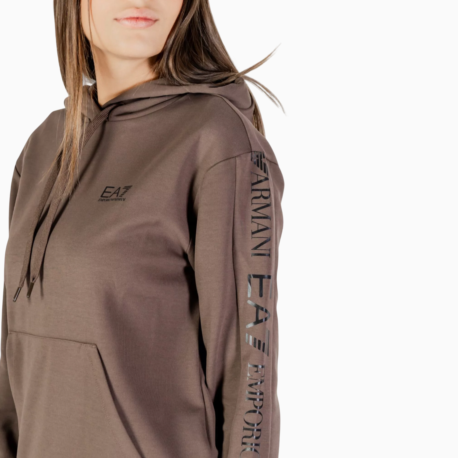 Дамски кафяв екип EA7 Emporio Armani Women Tracksuit 7W000789 AF18880 Close-Up