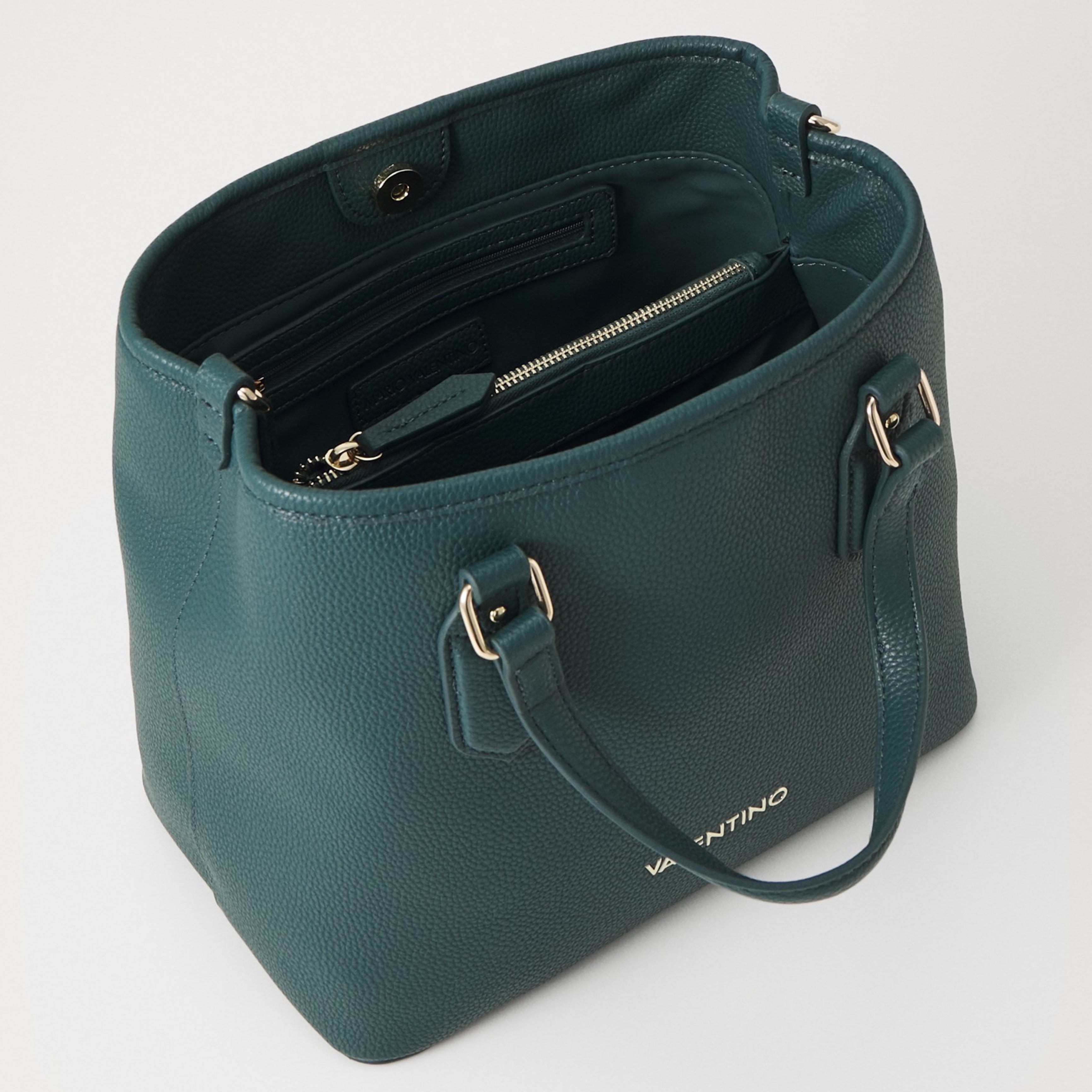 Дамска чанта в синьозелено Women’s handbag Valentino Brixton VBS7LX05 Ottanio Blue-green