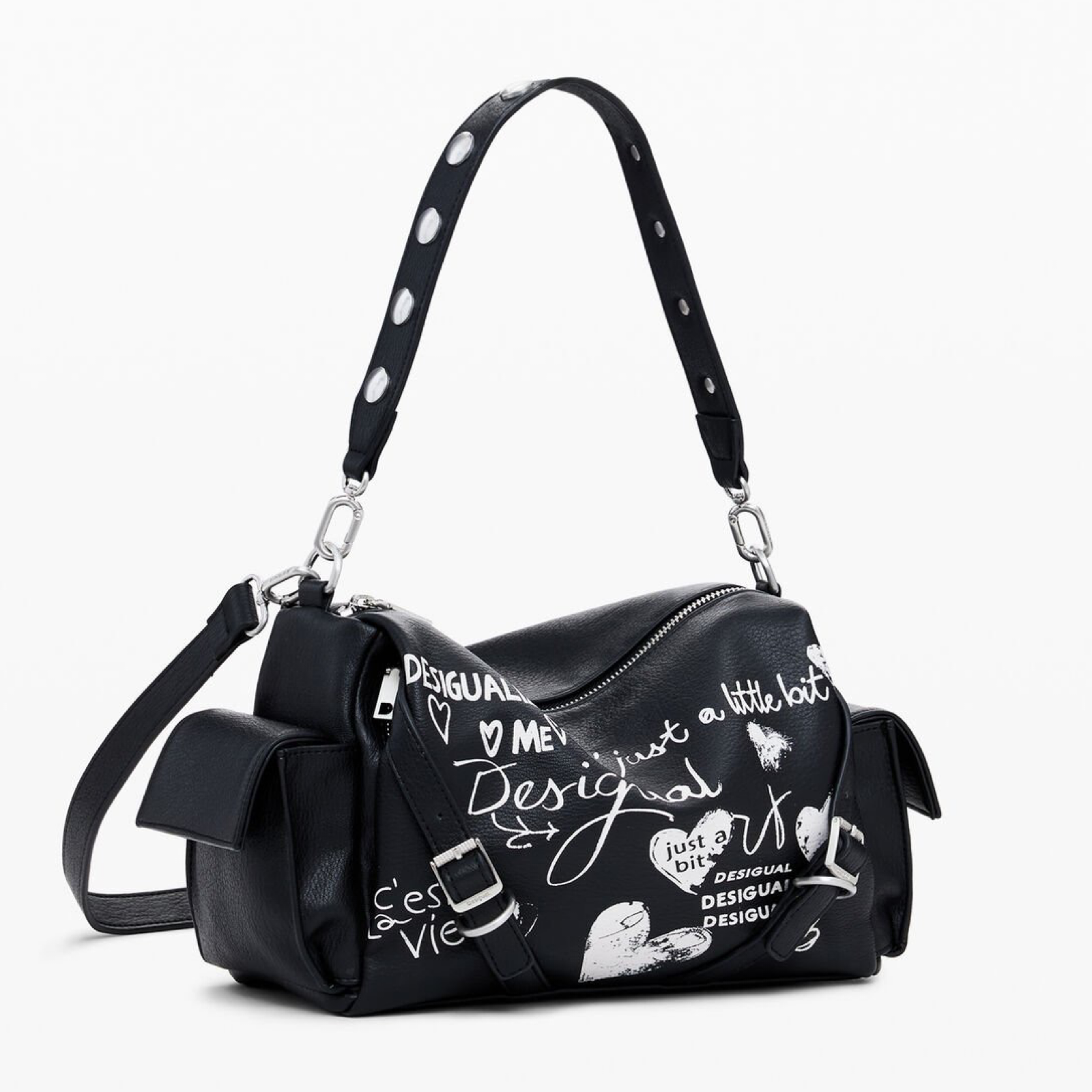 Дамска чанта Women’s handbag Desigual
25WAXPA6 2000 Black angled view
