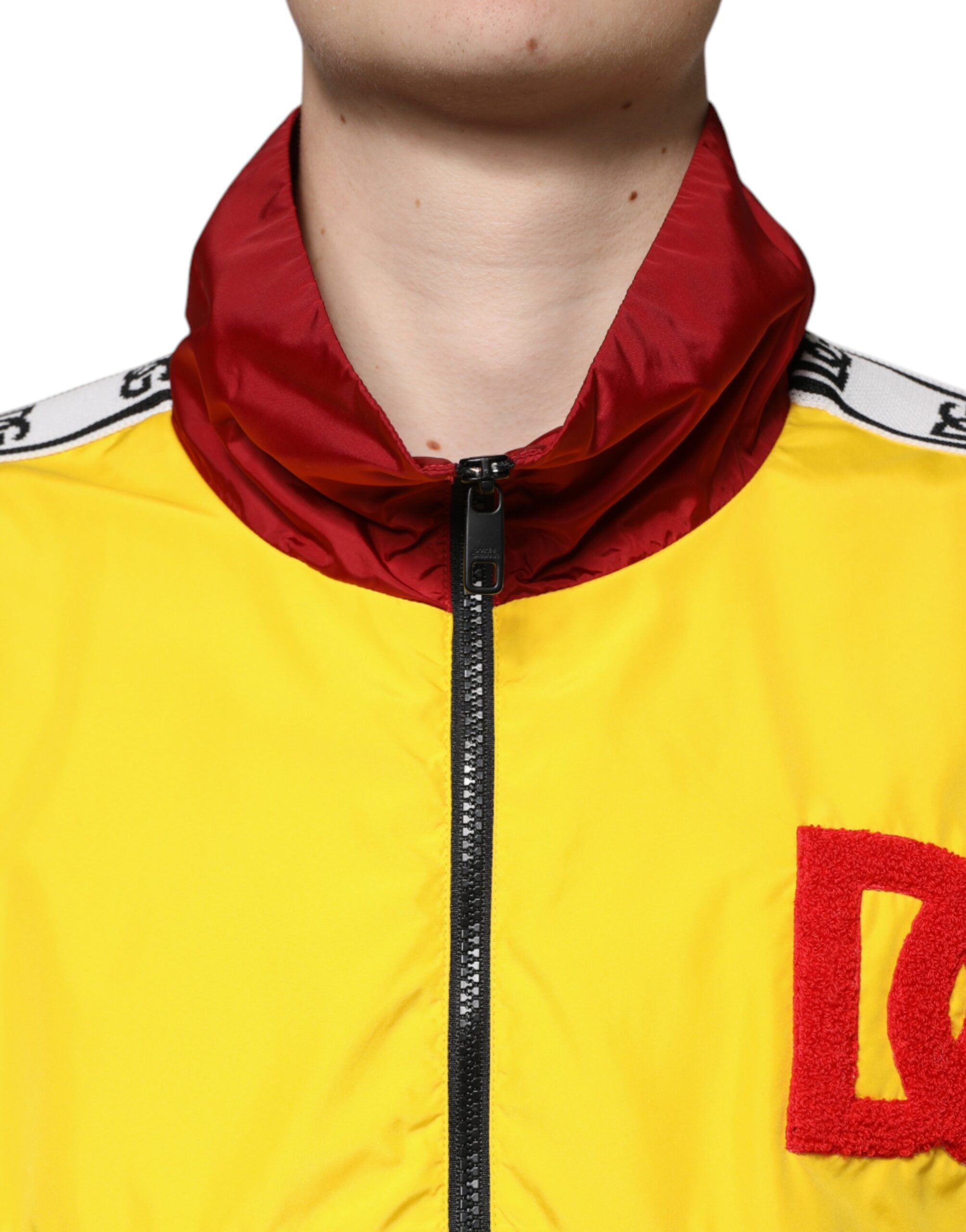 Dolce &amp; Gabbana многоцветен пачуърк мъжки пуловер с пълен цип