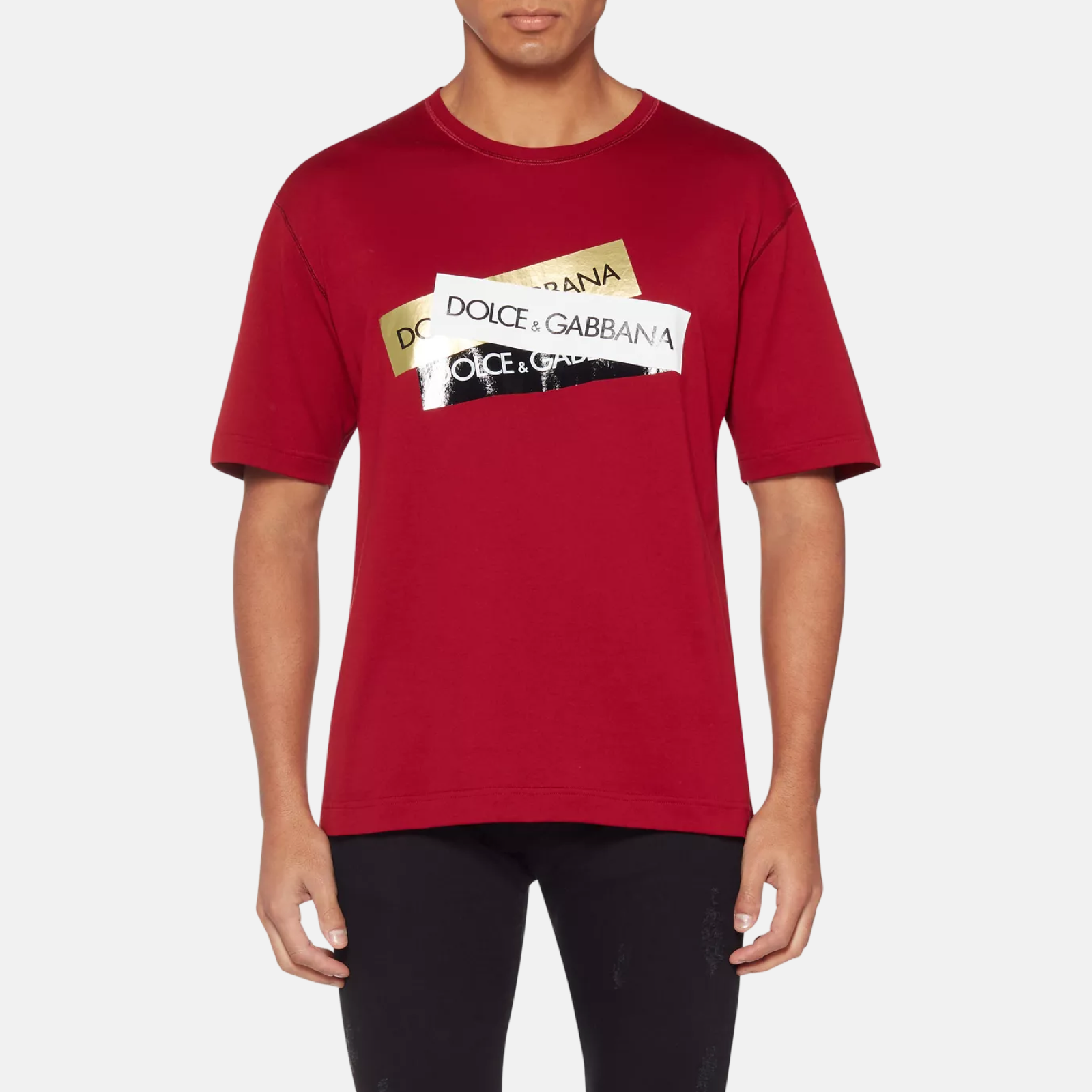 Dolce &amp; Gabbana Logo Tape мъжка тениска