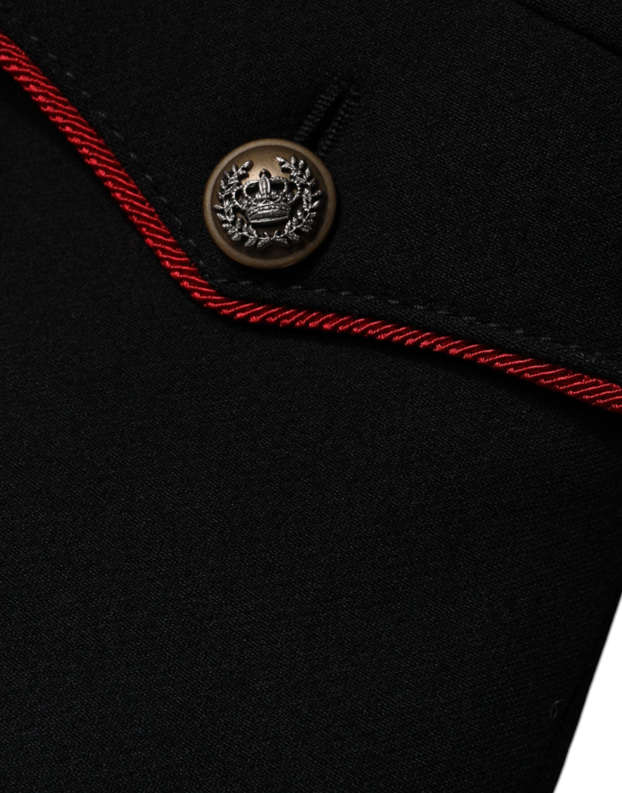 Черно едноредно яке Dolce &amp; Gabbana с тренчкот