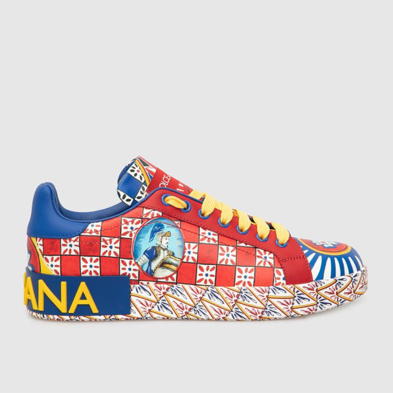 Dolce & Gabbana Portofino Carretto Women Sneakers Medial View