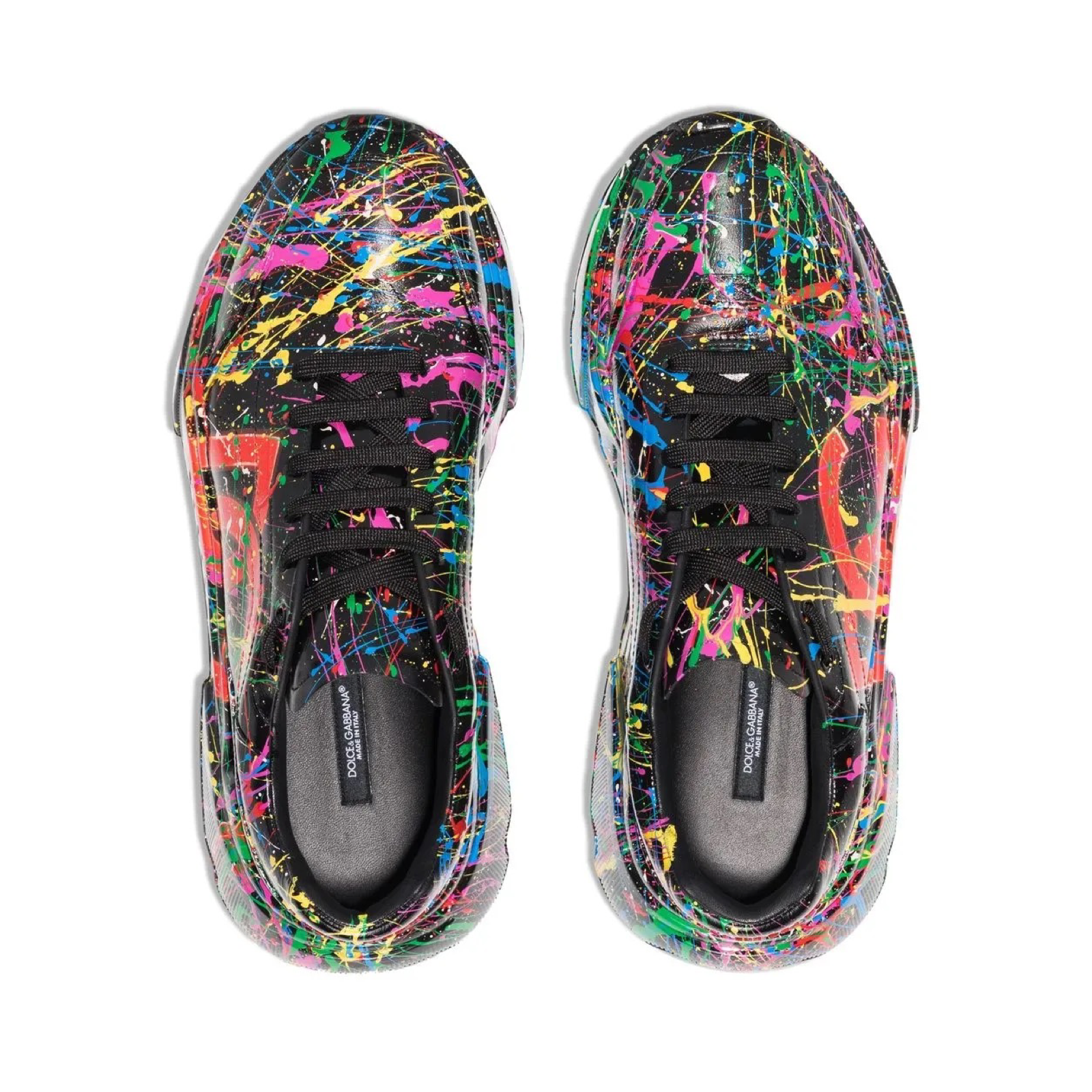 Dolce & Gabbana Daymaster Hand Painted Sneakers Top View
