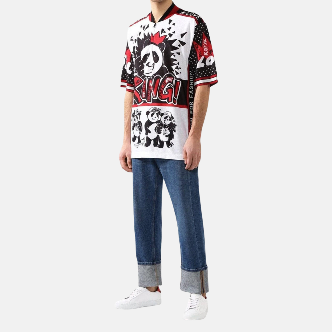 Мъжка поло тениска Dolce & Gabbana King Panda Polo Shirt