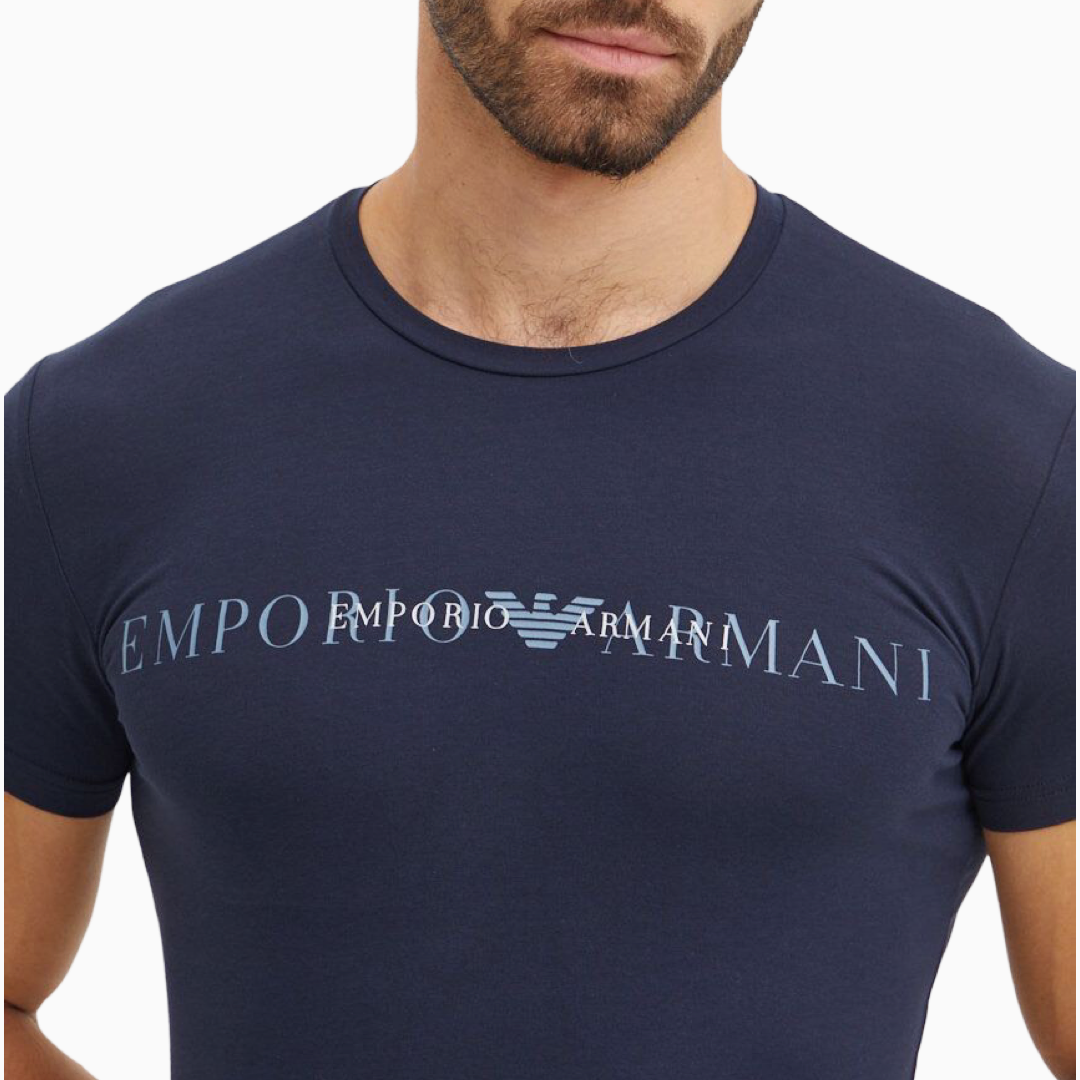 Мъжка синя тениска Emporio Armani 111035 4F729