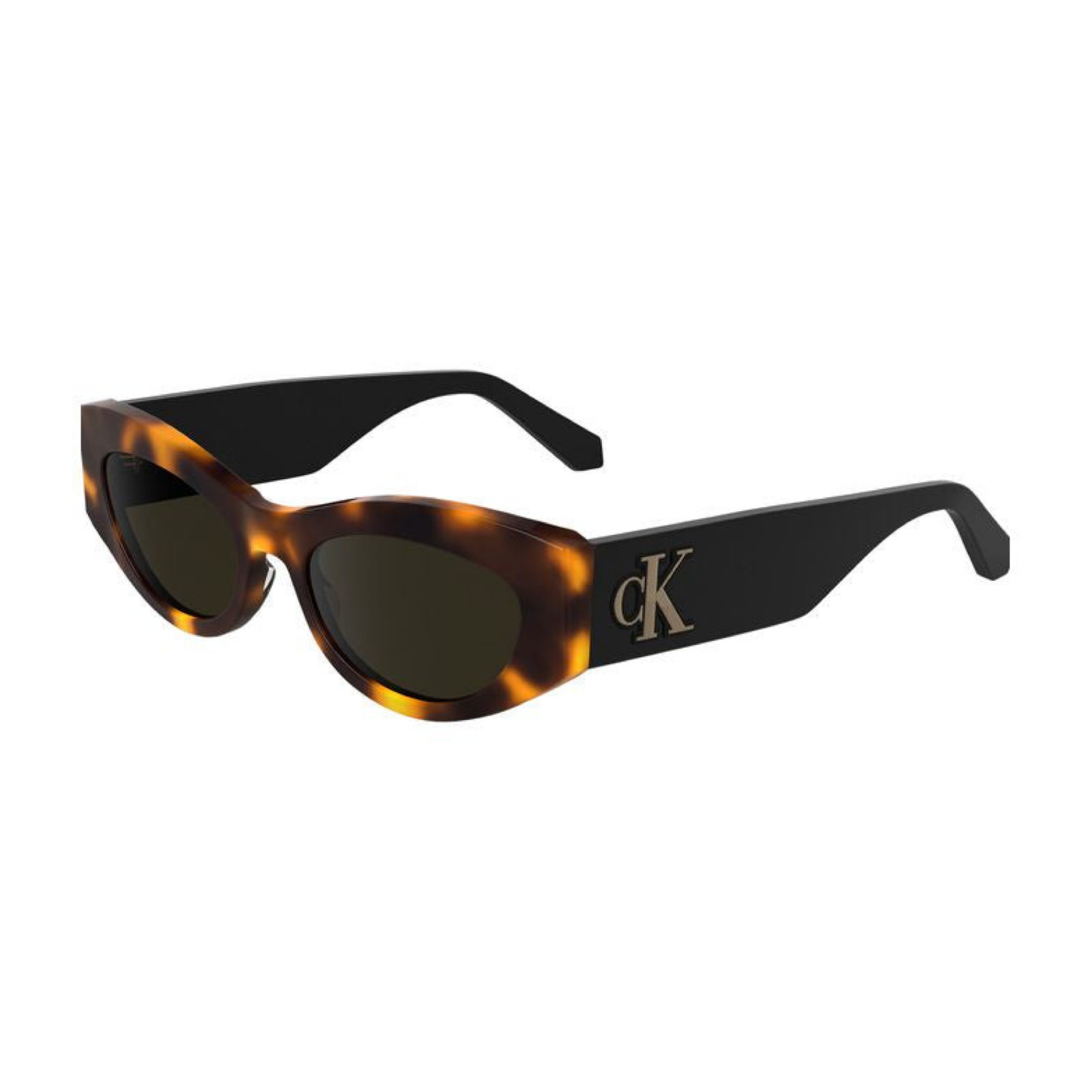 Calvin Klein Brown Acetate Women Sunglass