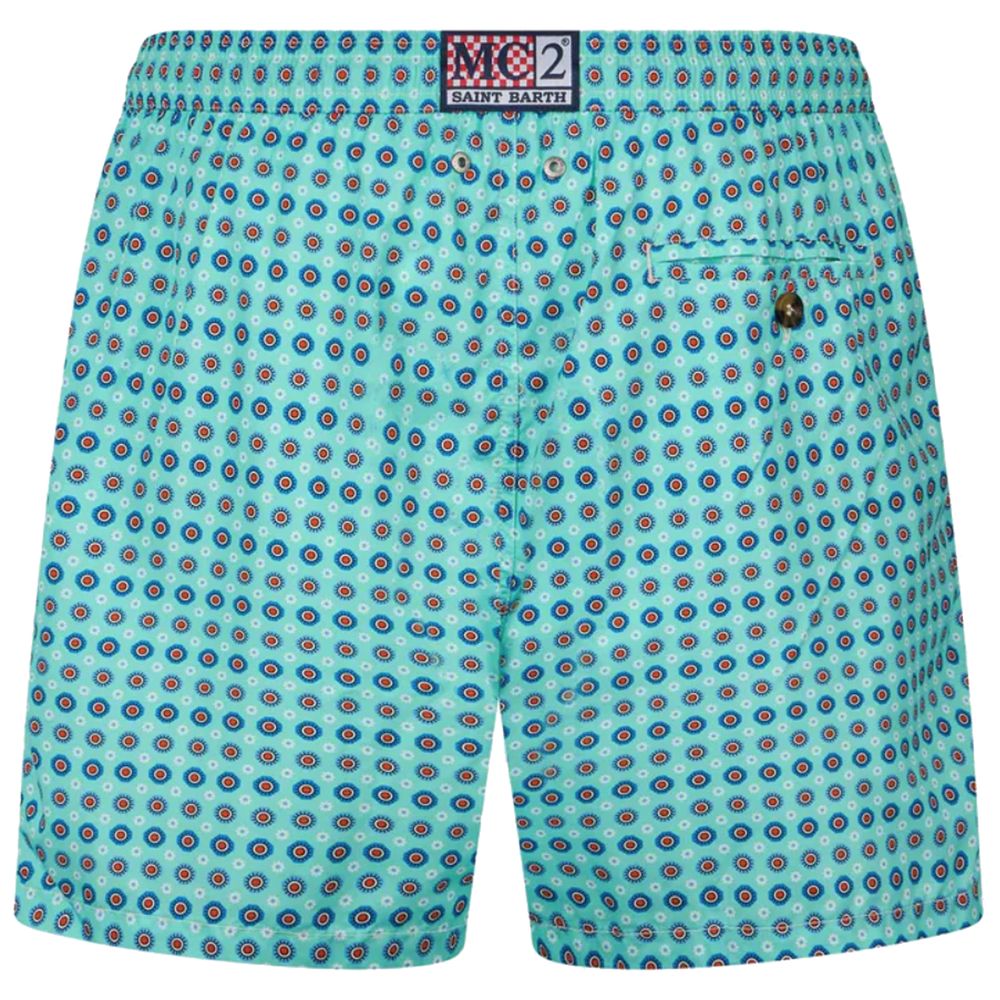 MC2 Saint Barth Light Blue Polyester Swimwear