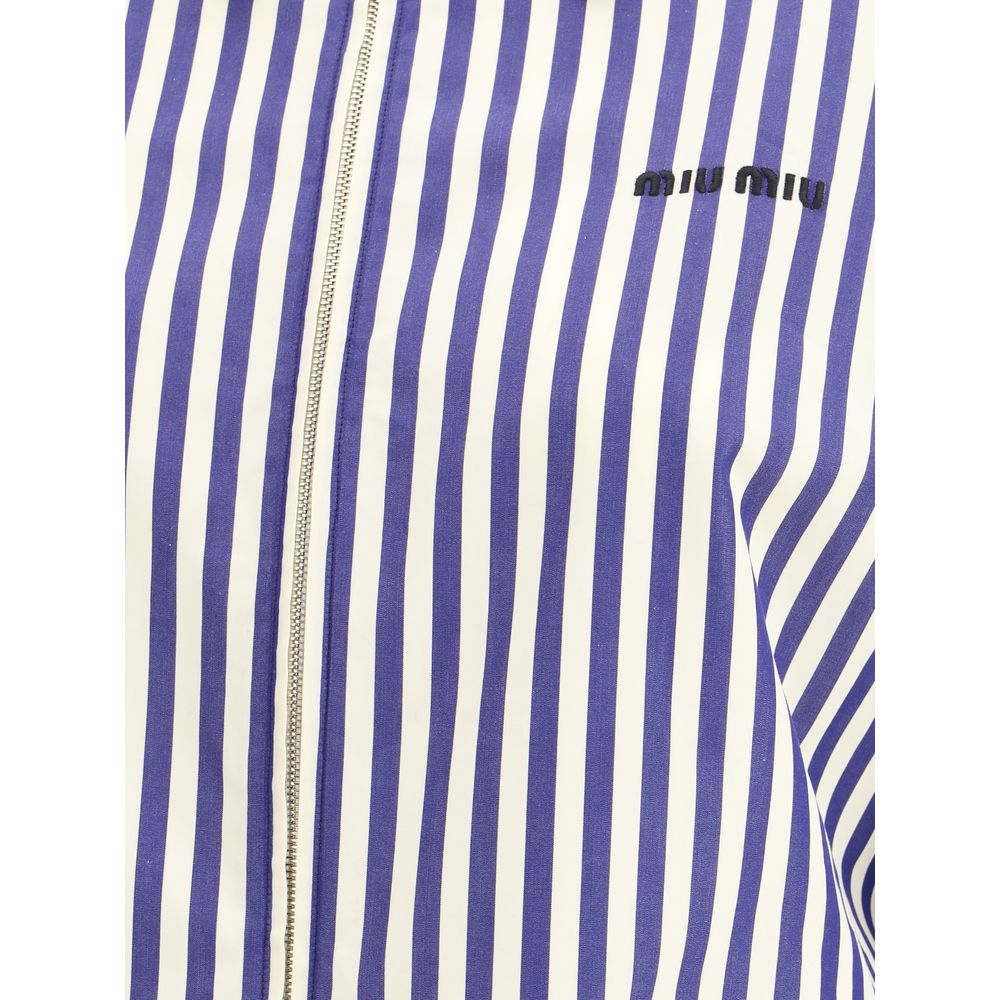 Miu Miu Striped cropped Shirt