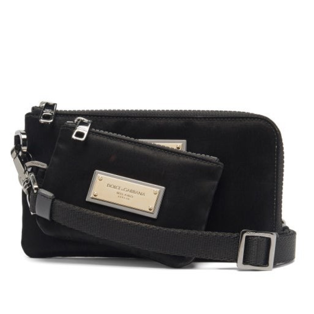 Dolce & Gabbana Double Pouch Clutch Bag