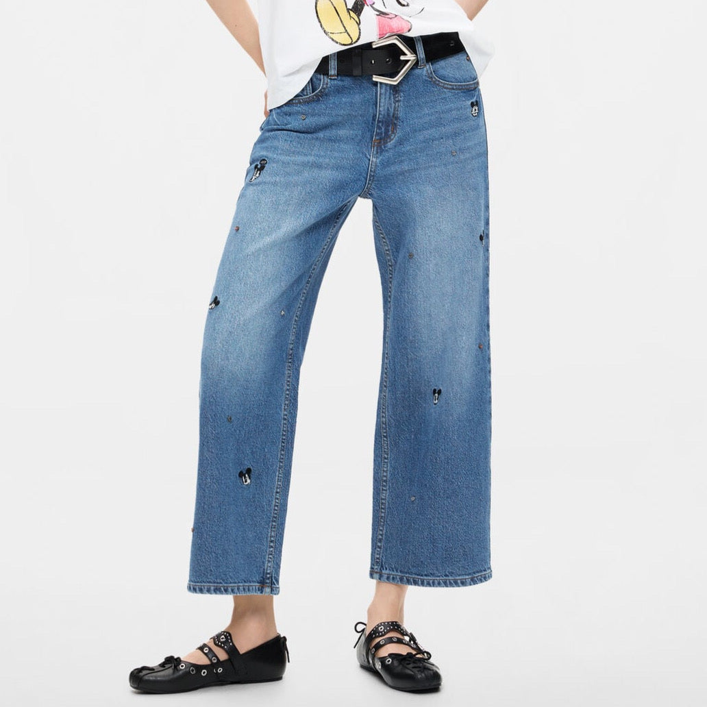Дамски дънки Desigual women’s jeans 26WWDD09 5007 front view