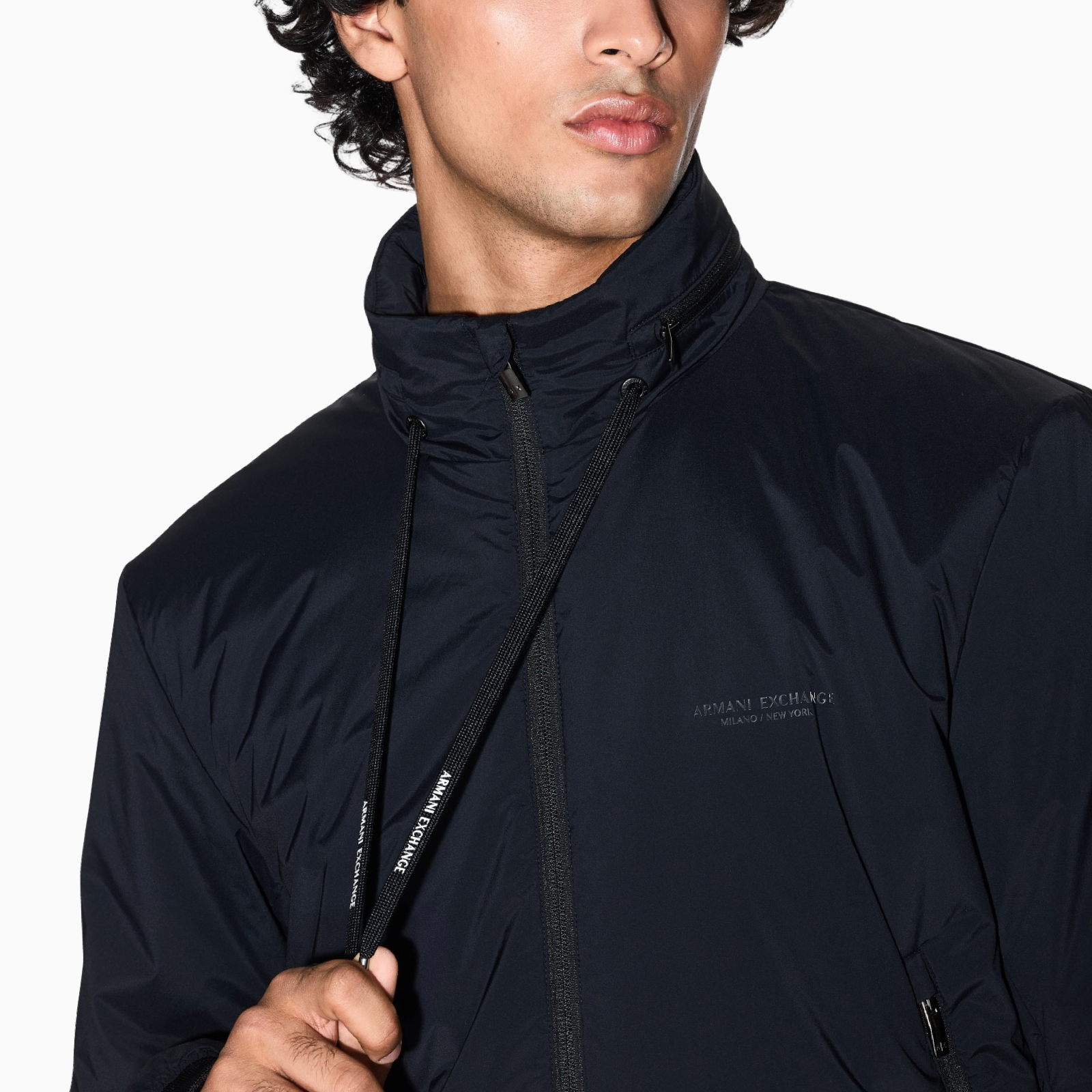 Мъжко черно яке Armani Exchange Men Jacket XM001583 AF19196 Close-Up