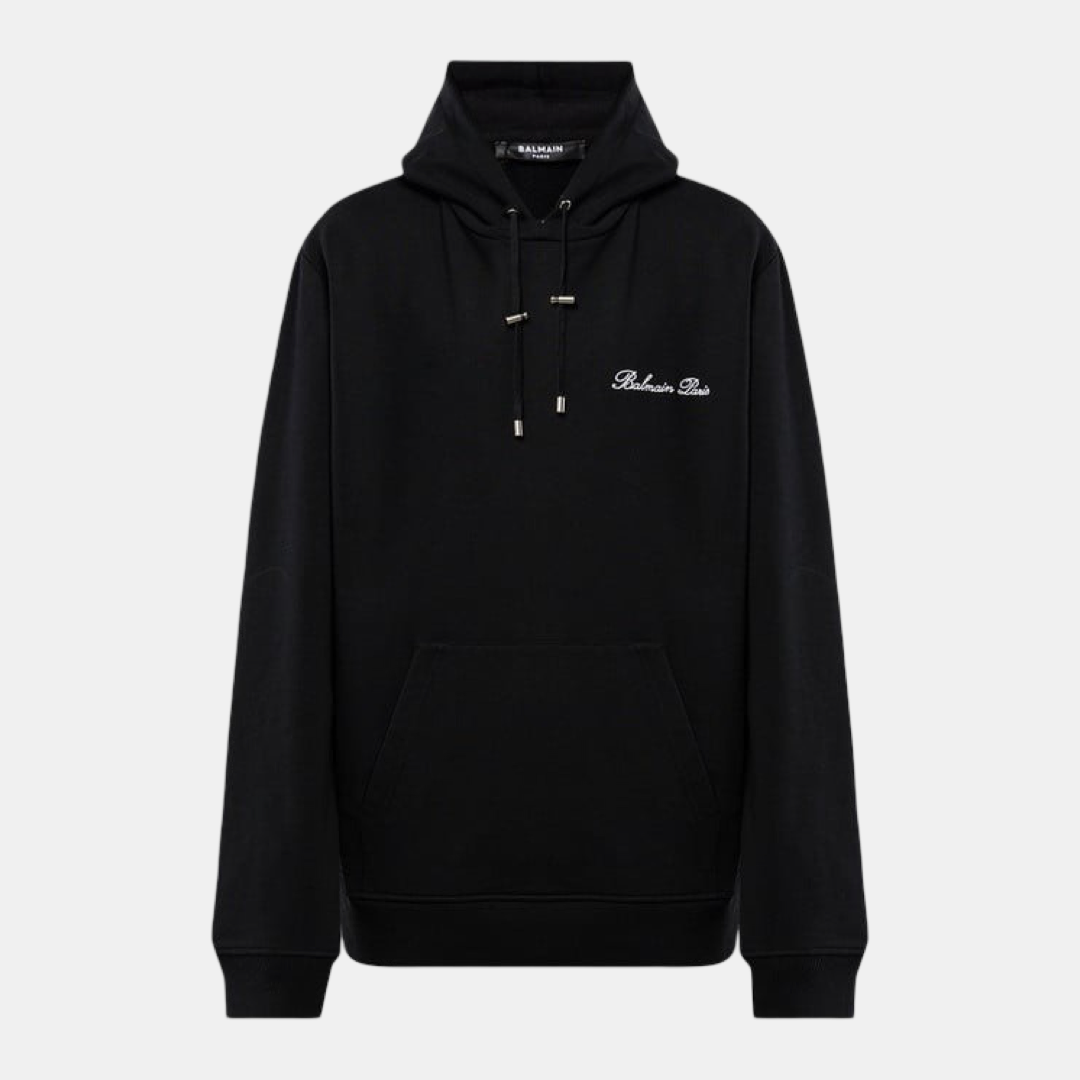 Мъжко черно худи Balmain Men Hoodie