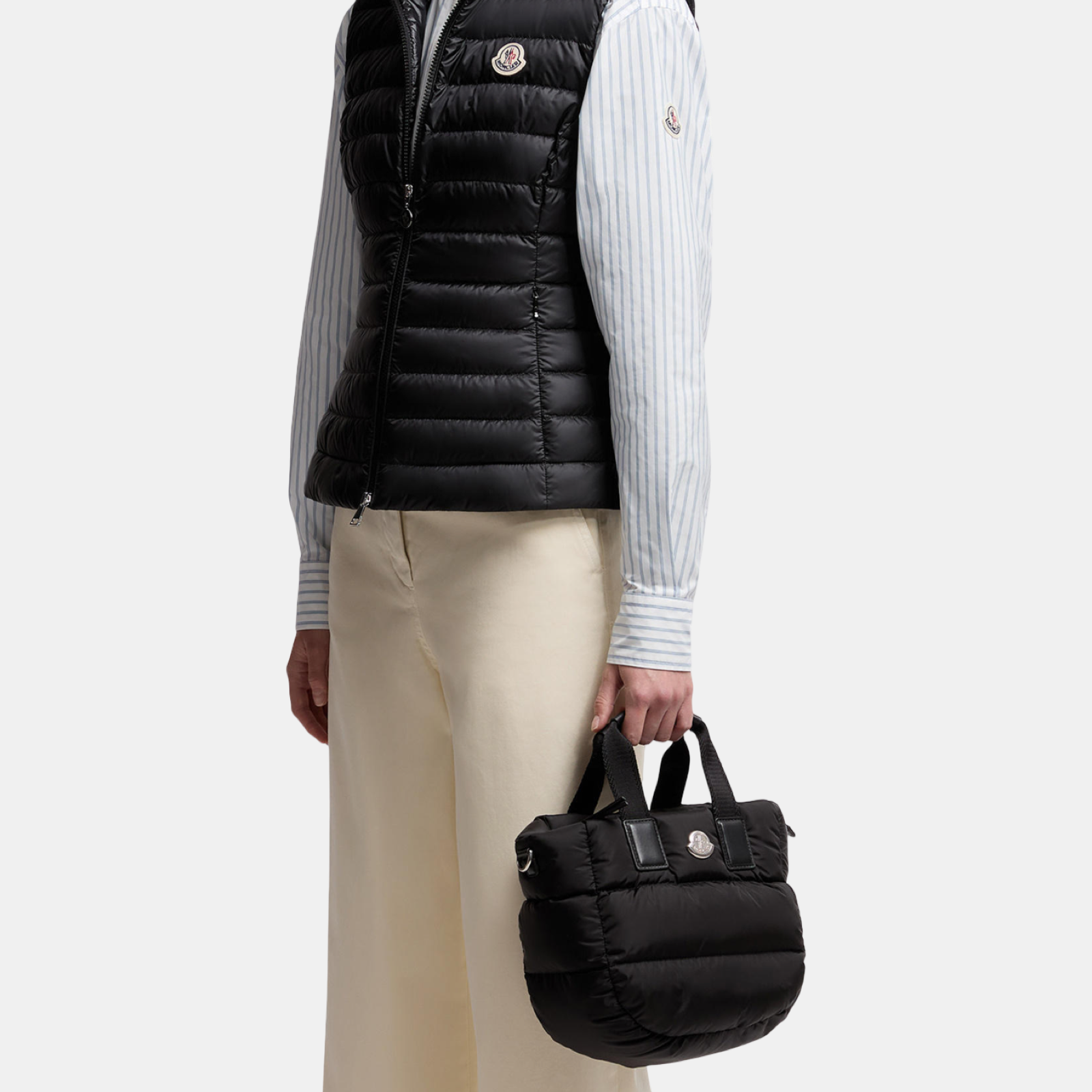 Moncler Caradoc Mini Tote Bag K109B5D00009M6275 Model View