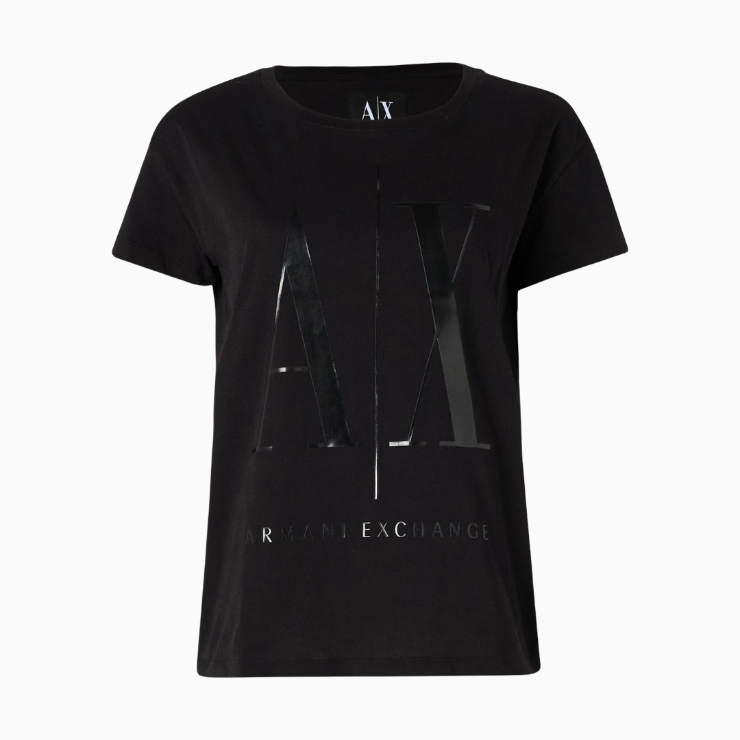 Дамска черна тениска Armani Exchange 8NYTCX YJG3Z