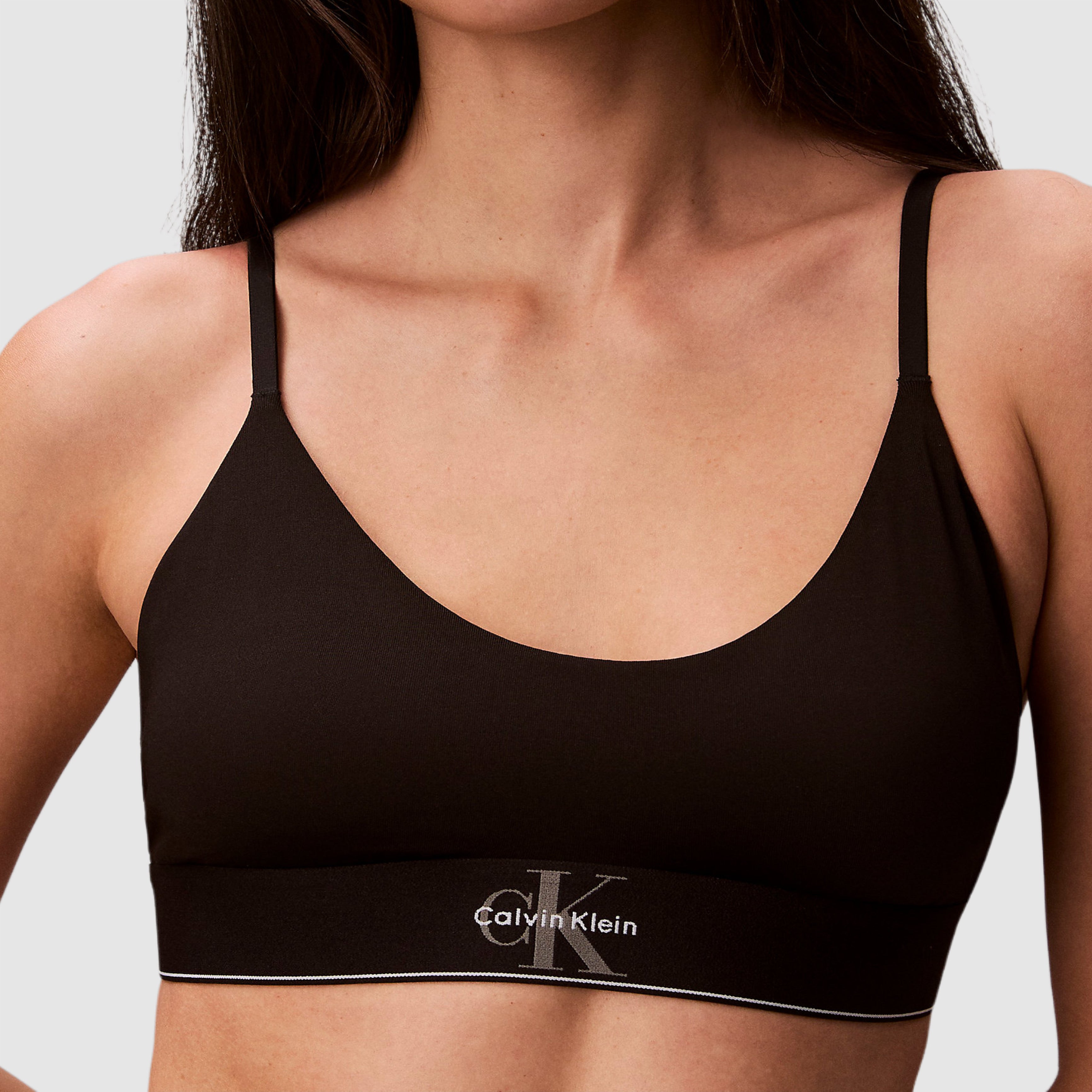 Дамски черен сутиен Calvin Klein woman’s black bralette LV00QF8814 UB1  Close-up